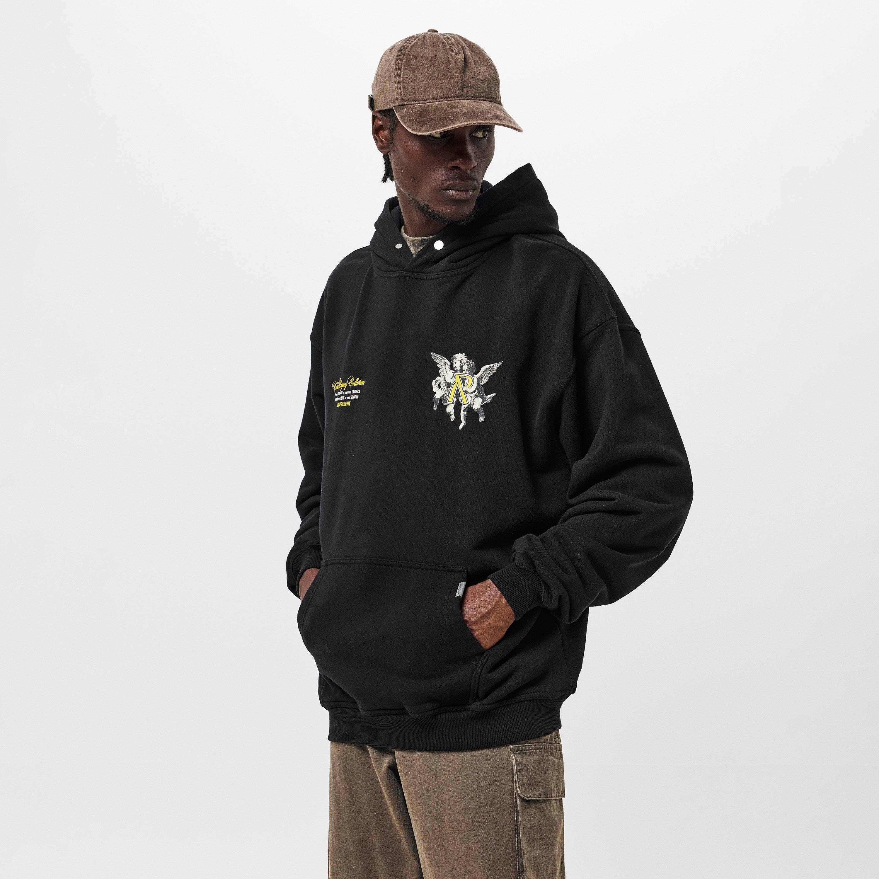 Jet Black - Represent - Men's Over the Head Hoodie - 3
