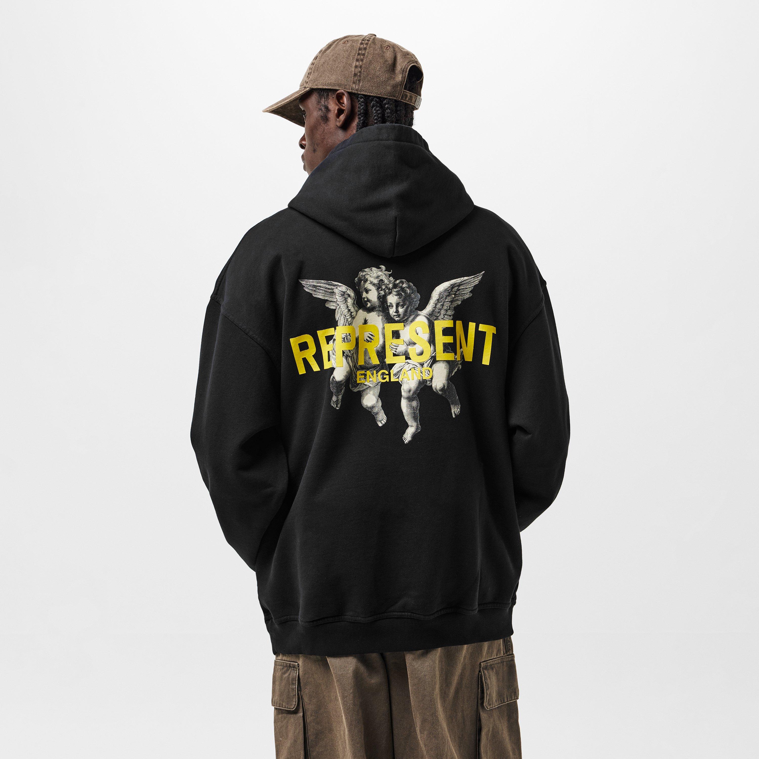 Jet Black - Represent - Men's Over the Head Hoodie - 4