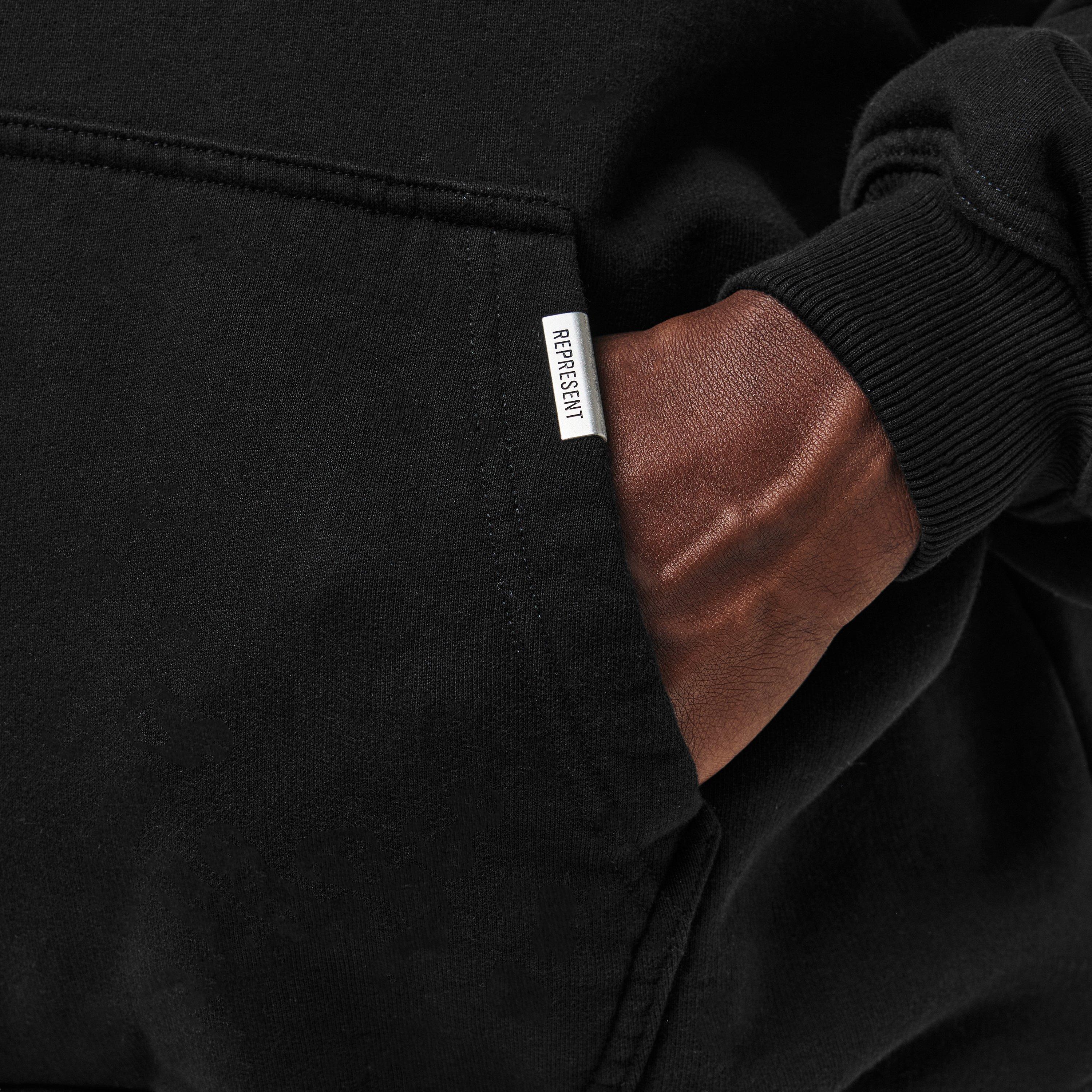 Jet Black - Represent - Men's Over the Head Hoodie - 5