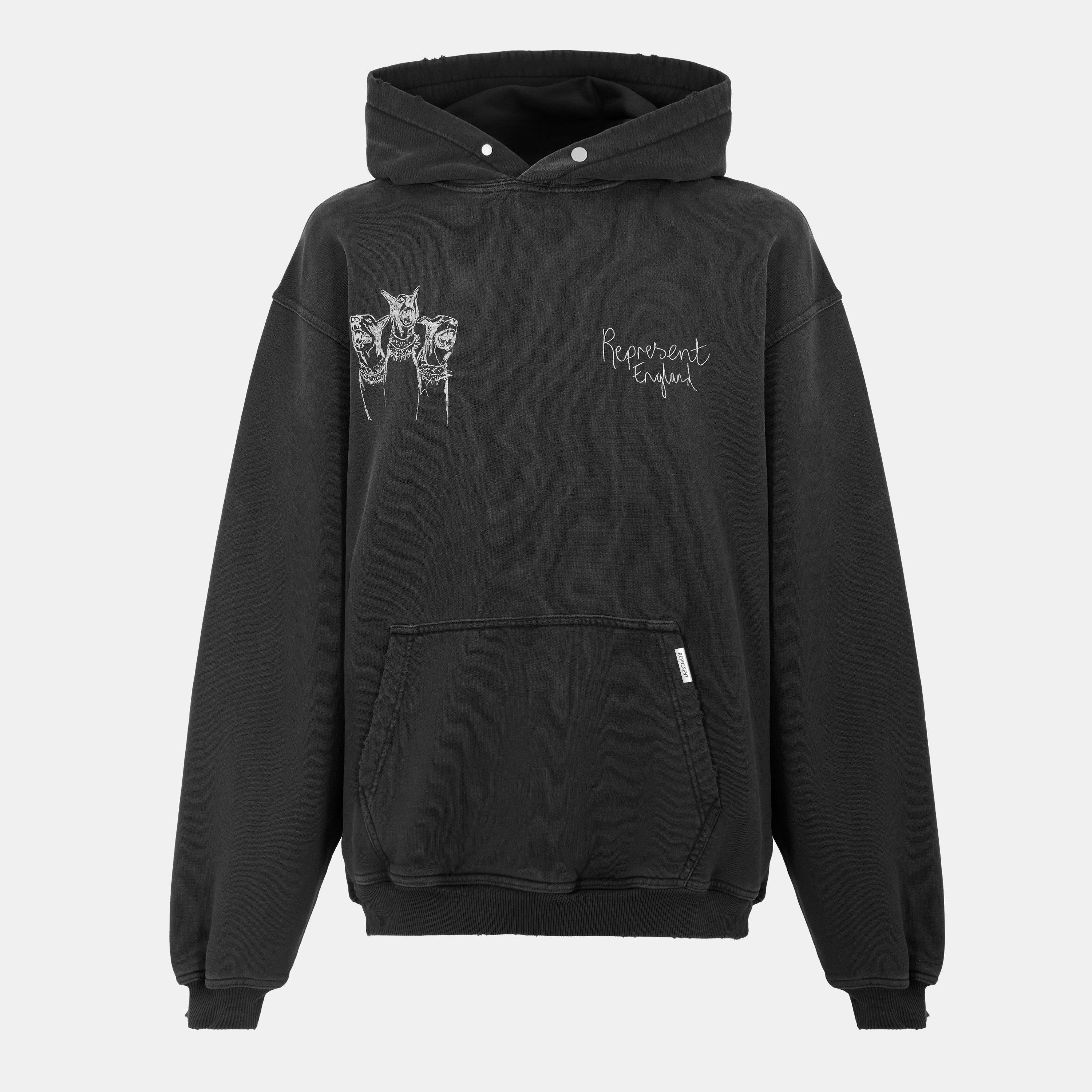 Represent Men's Pull Over Hoodie - Aged Black - S