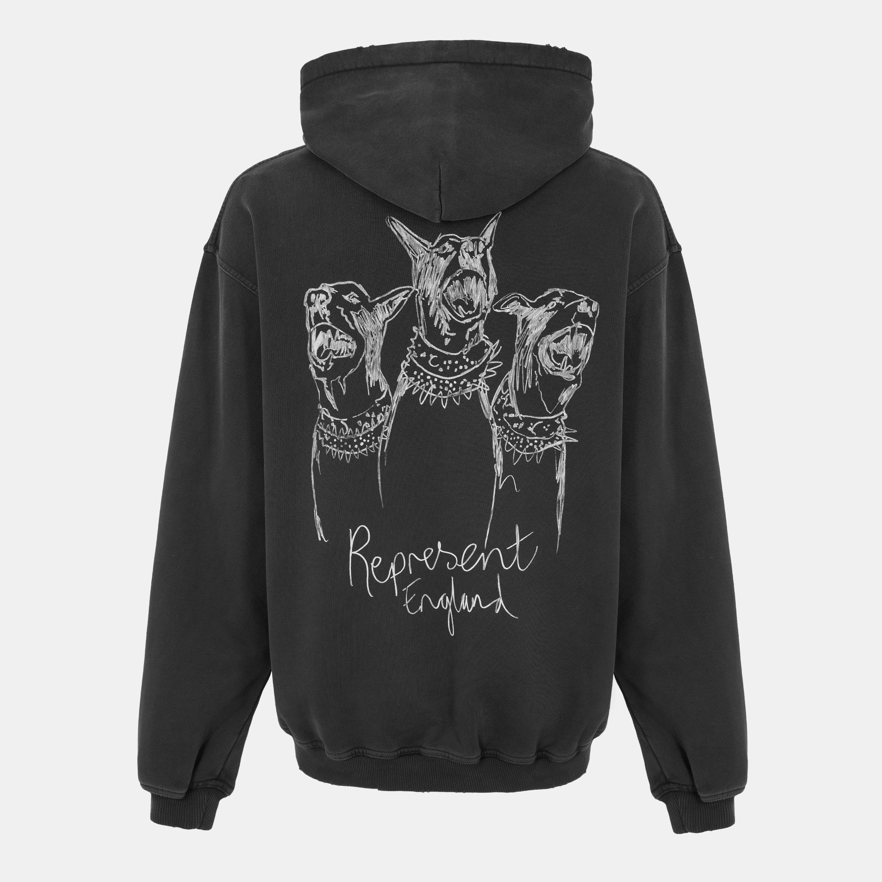 Aged Black - Represent - Men's Over the Head Hoodie - 2