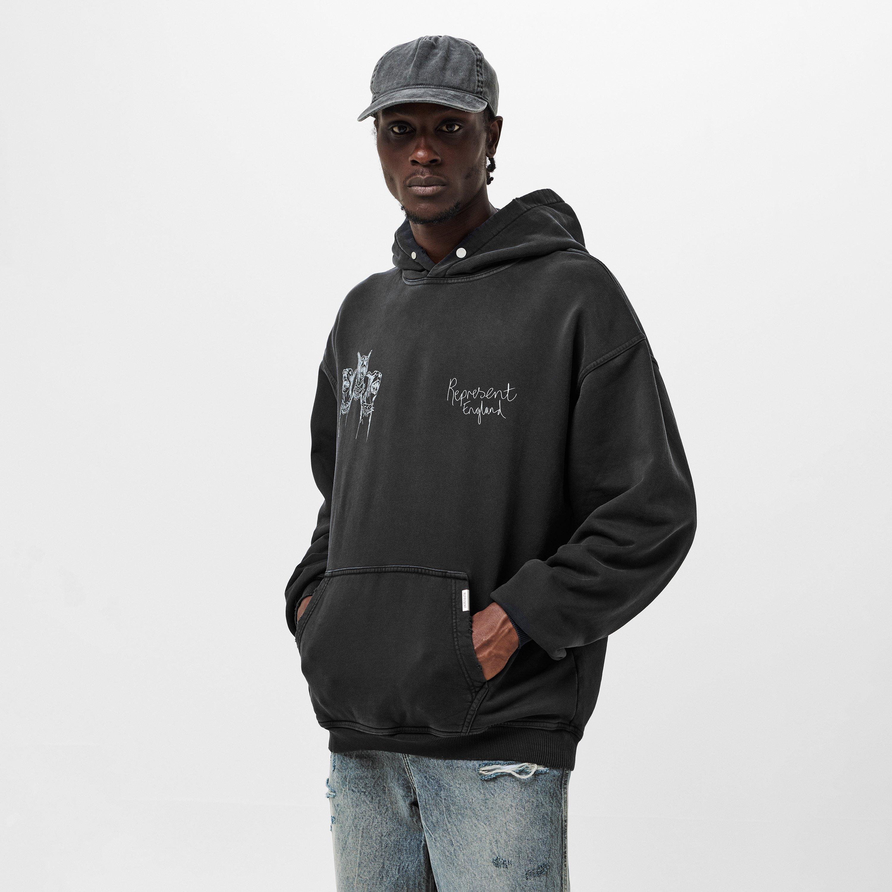 Aged Black - Represent - Men's Over the Head Hoodie - 3