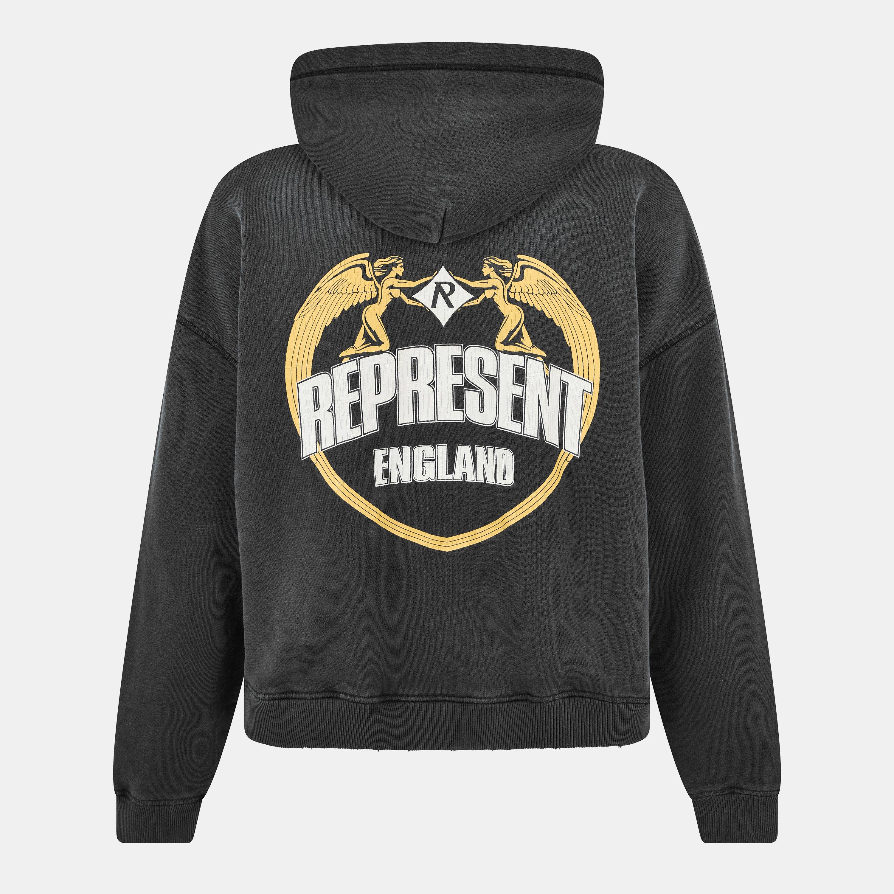 Stained Black - Represent - Men's Over the Head Hoodie - 2