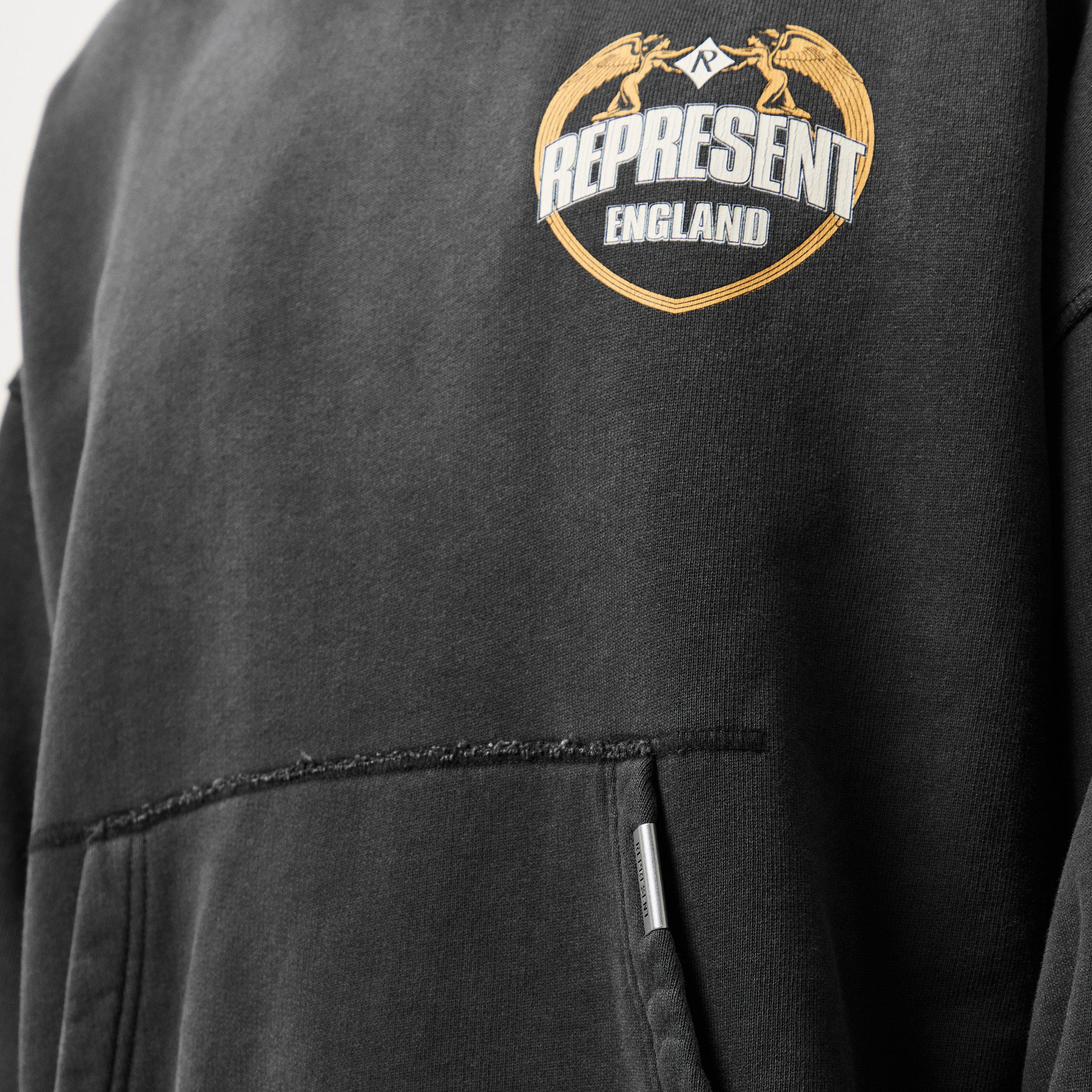 Stained Black - Represent - Men's Over the Head Hoodie - 5