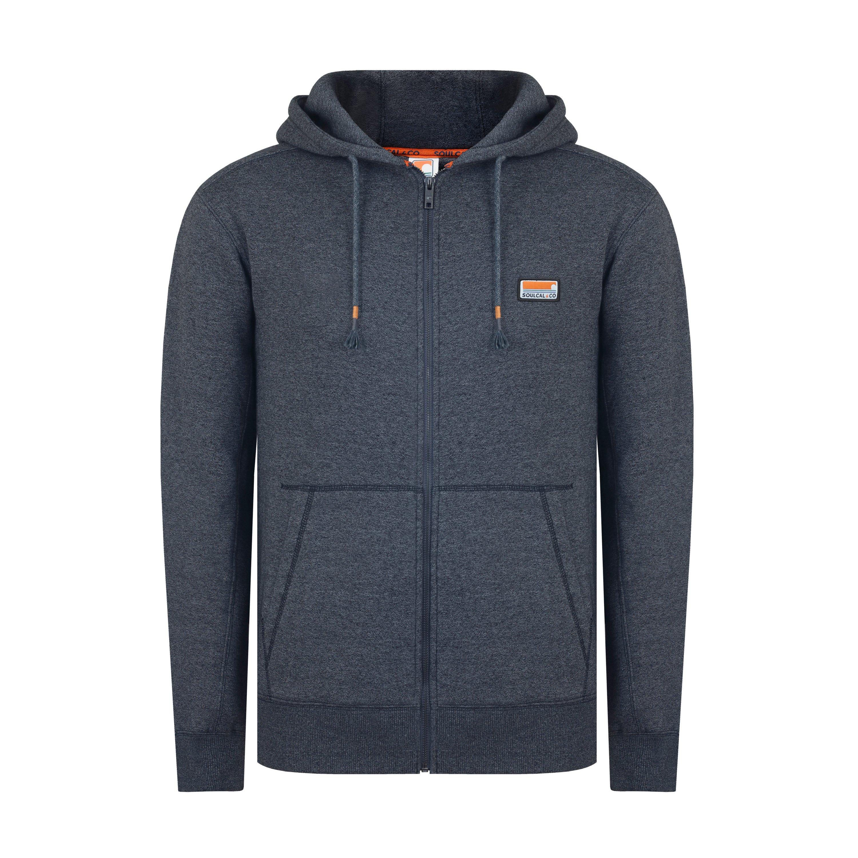 Dk Charcoal M - SoulCal - Signature Zip Hoodie Mens - 1