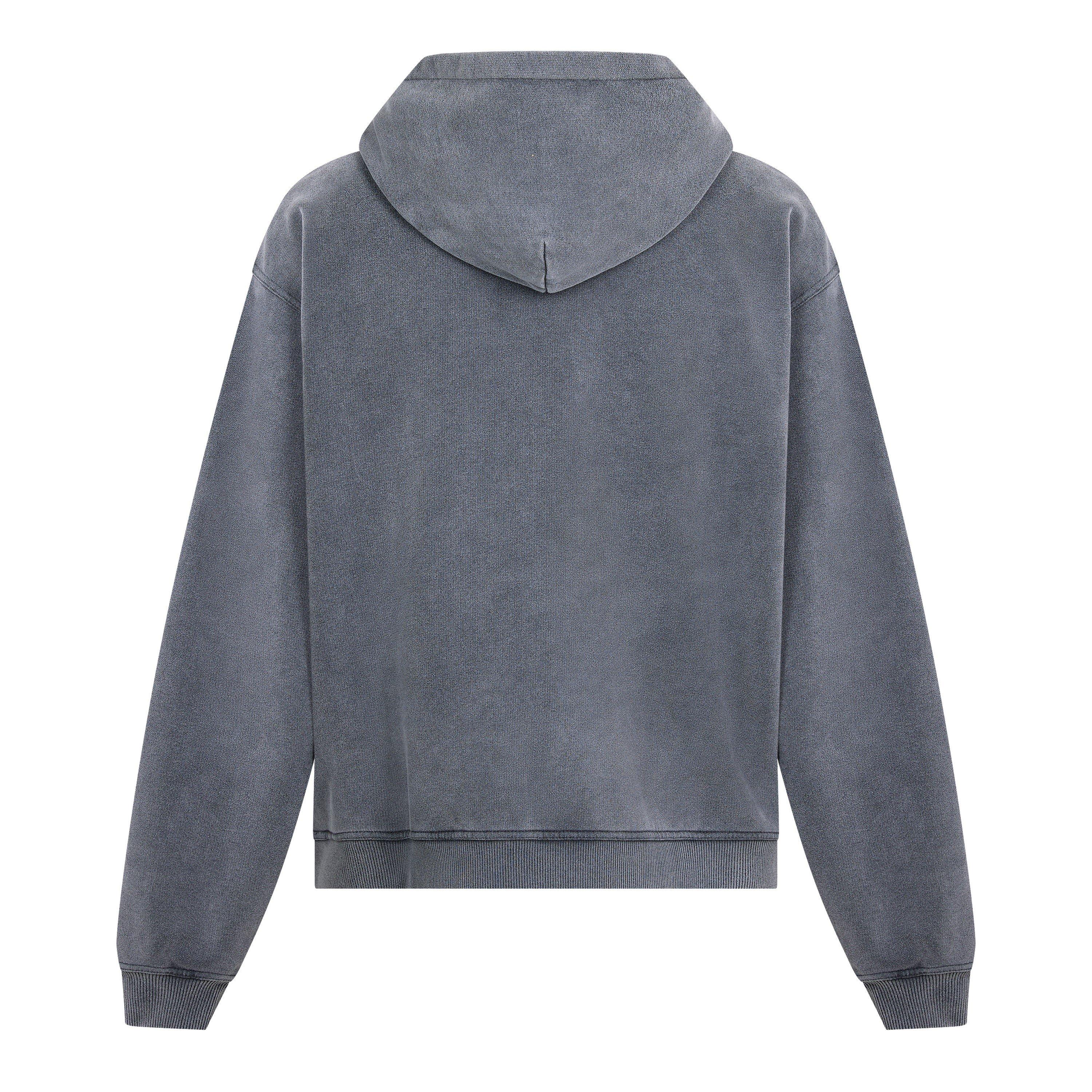 Vintage Grey - Represent - Men's Rep Script Logo Zipped Hoodie, Soft Cotton - 2