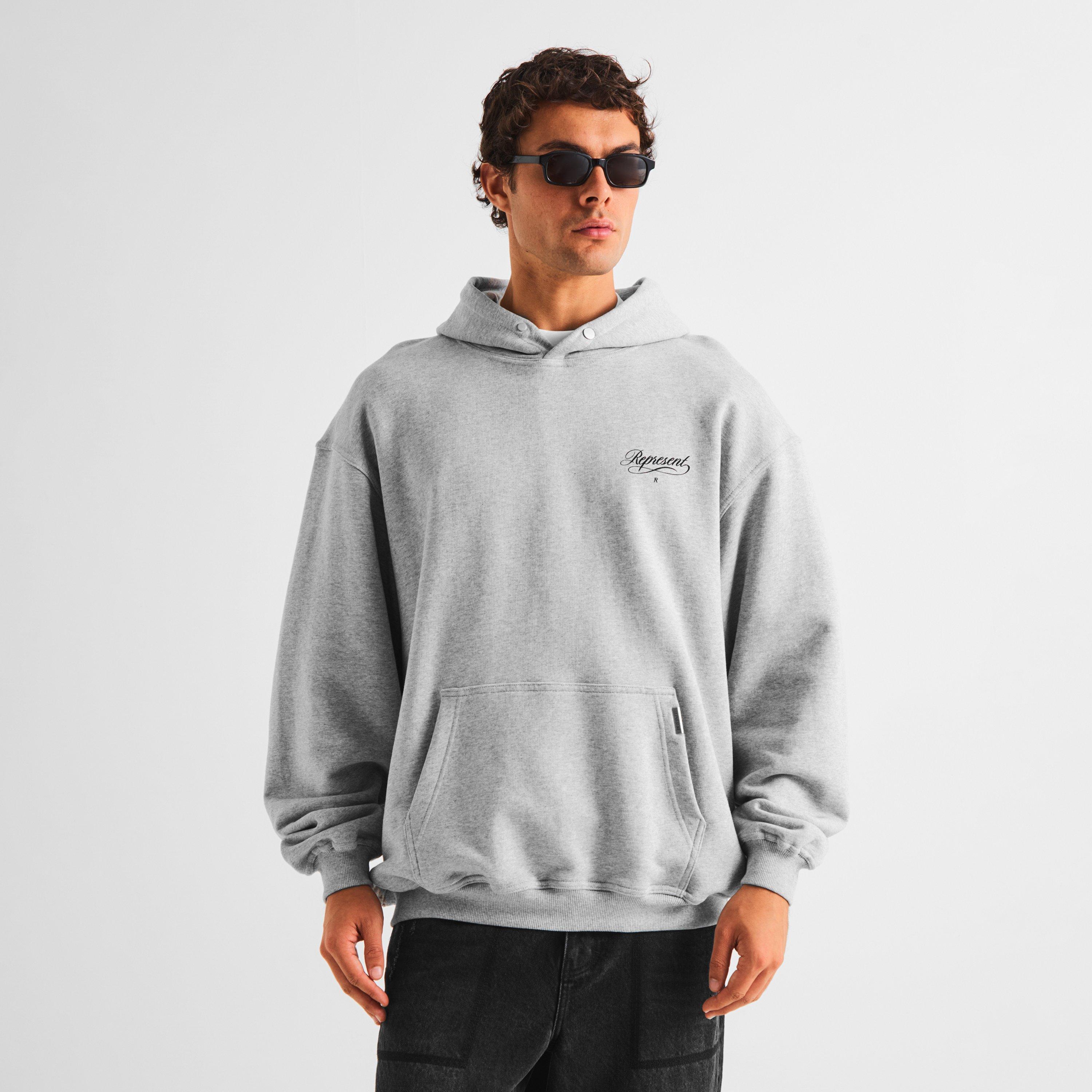 Ash Grey - Represent - Men's Overhead Hoodie - 3