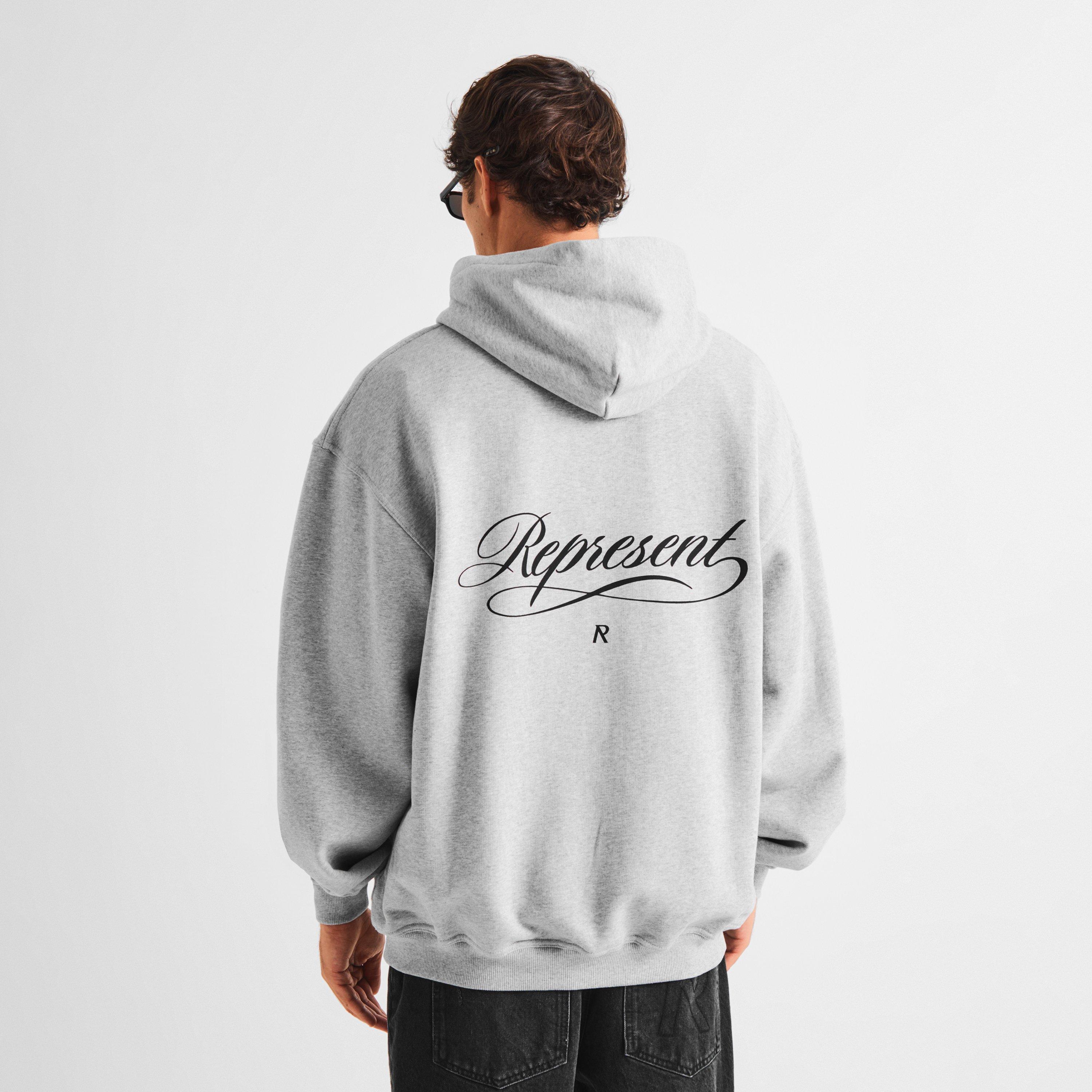 Ash Grey - Represent - Men's Overhead Hoodie - 4