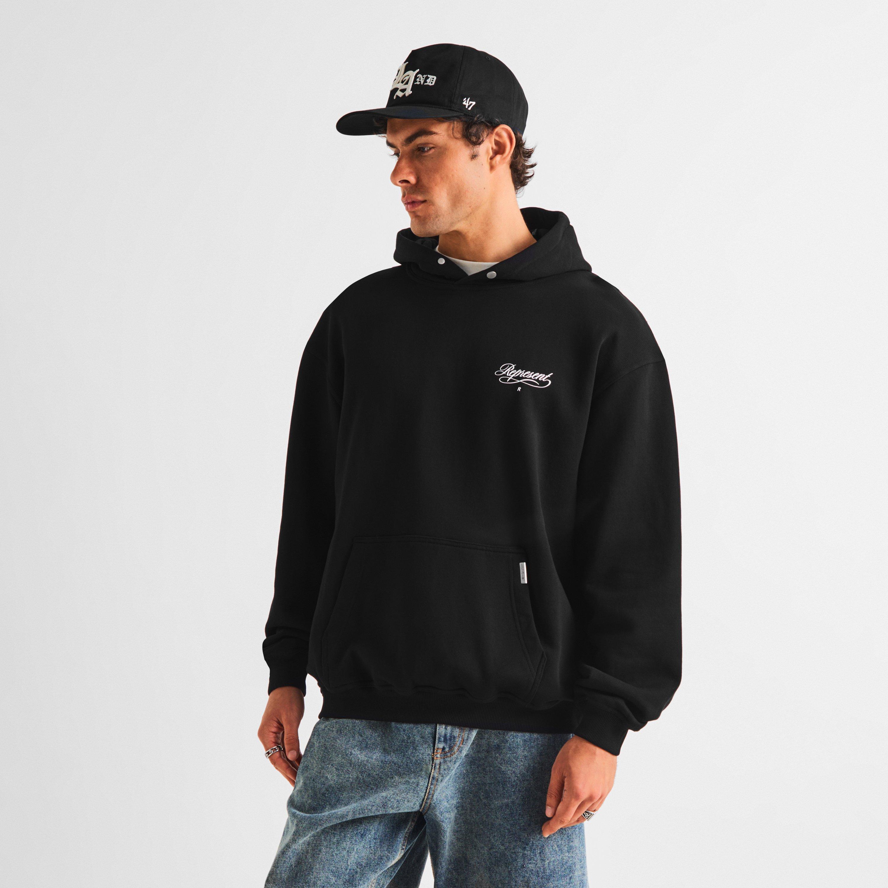 Black - Represent - Men's Overhead Hoodie - 3