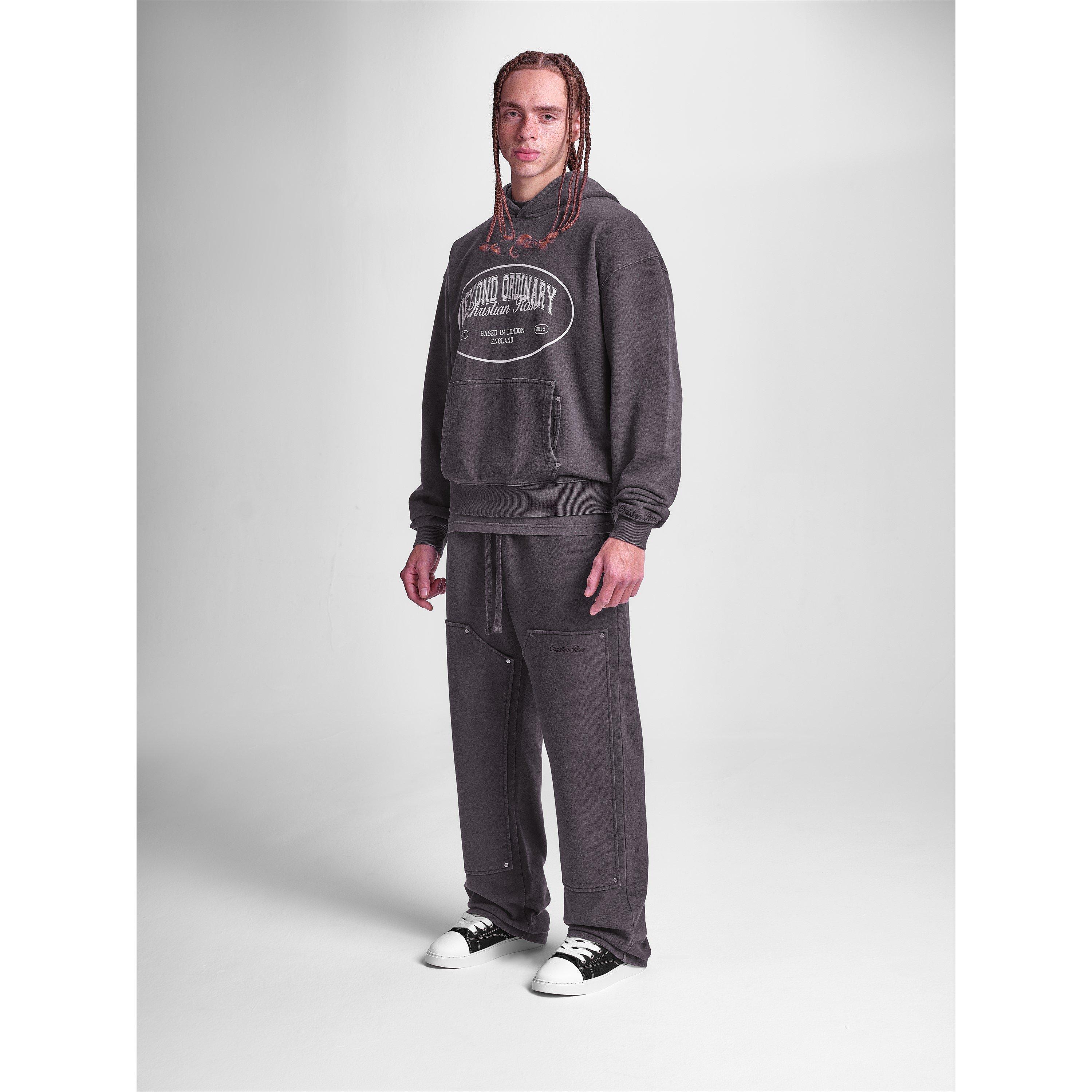 Black - Christian Rose - Men's Beyond Ordinary Embroidered Zip Hoodie - 4