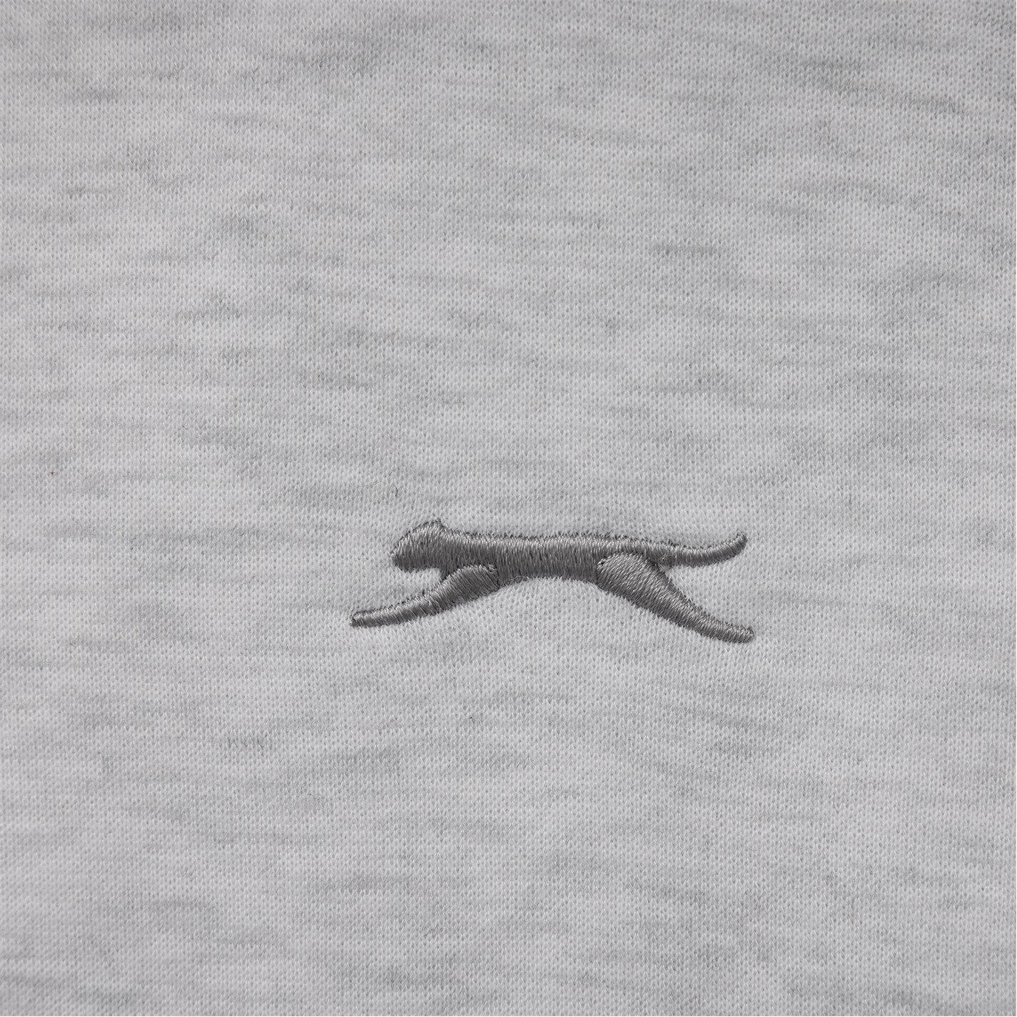 Ice Marl/Grey - Slazenger - Fleece Contrast Hoodie Mens - 4