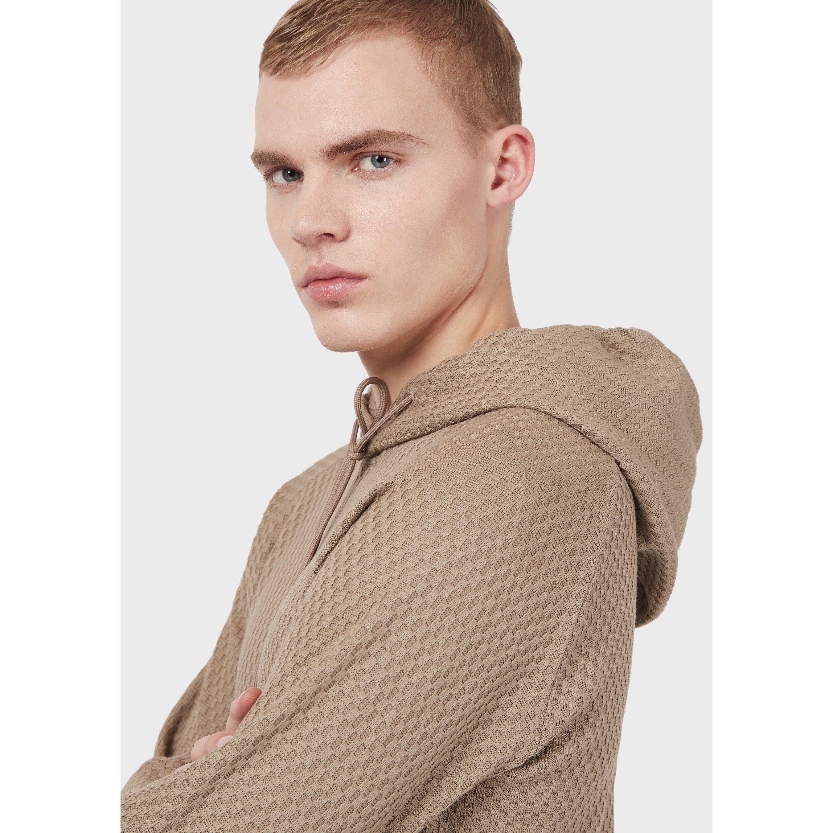 Beige 0132 - Emporio Armani - Men's Hoodie - 2