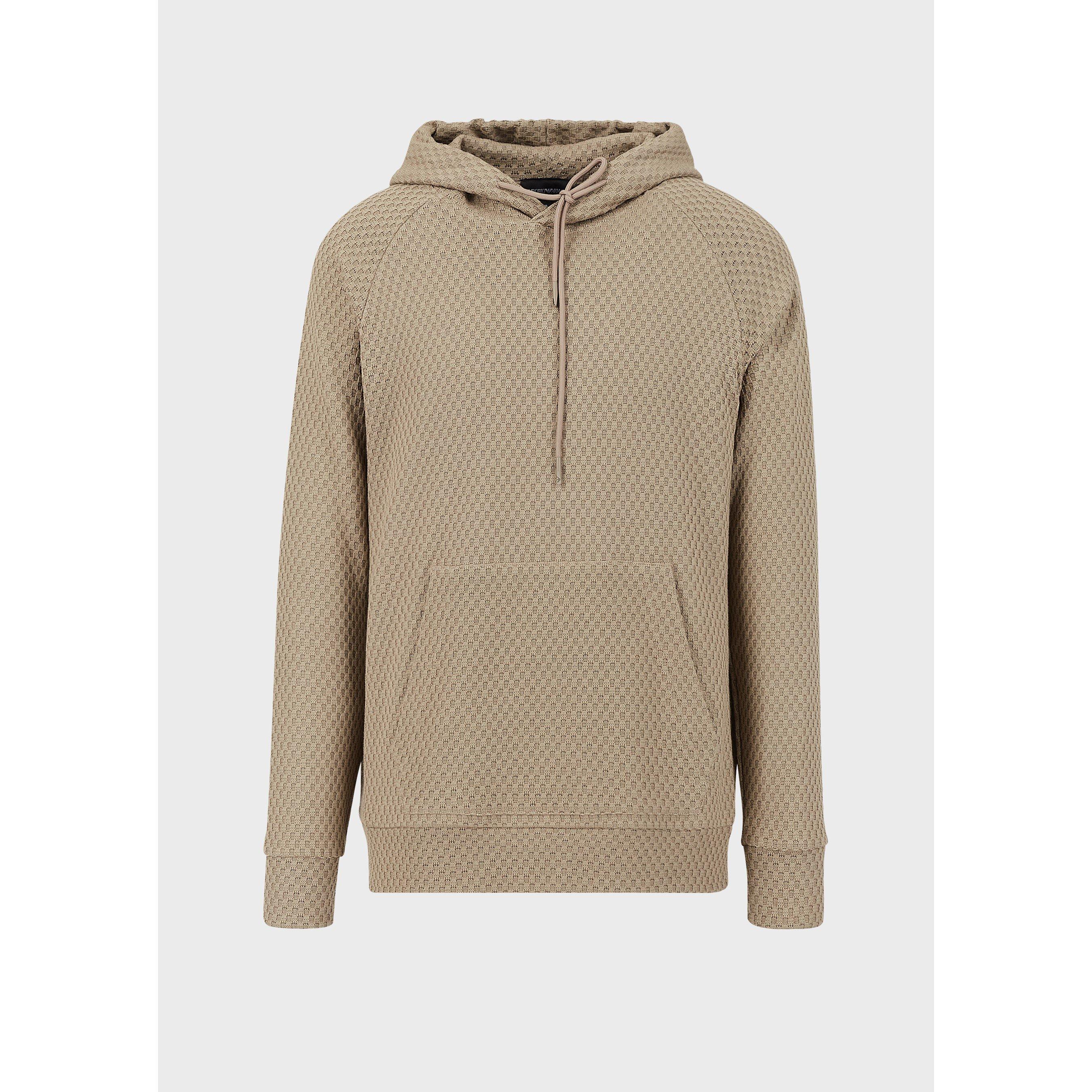 Beige 0132 - Emporio Armani - Men's Hoodie - 6
