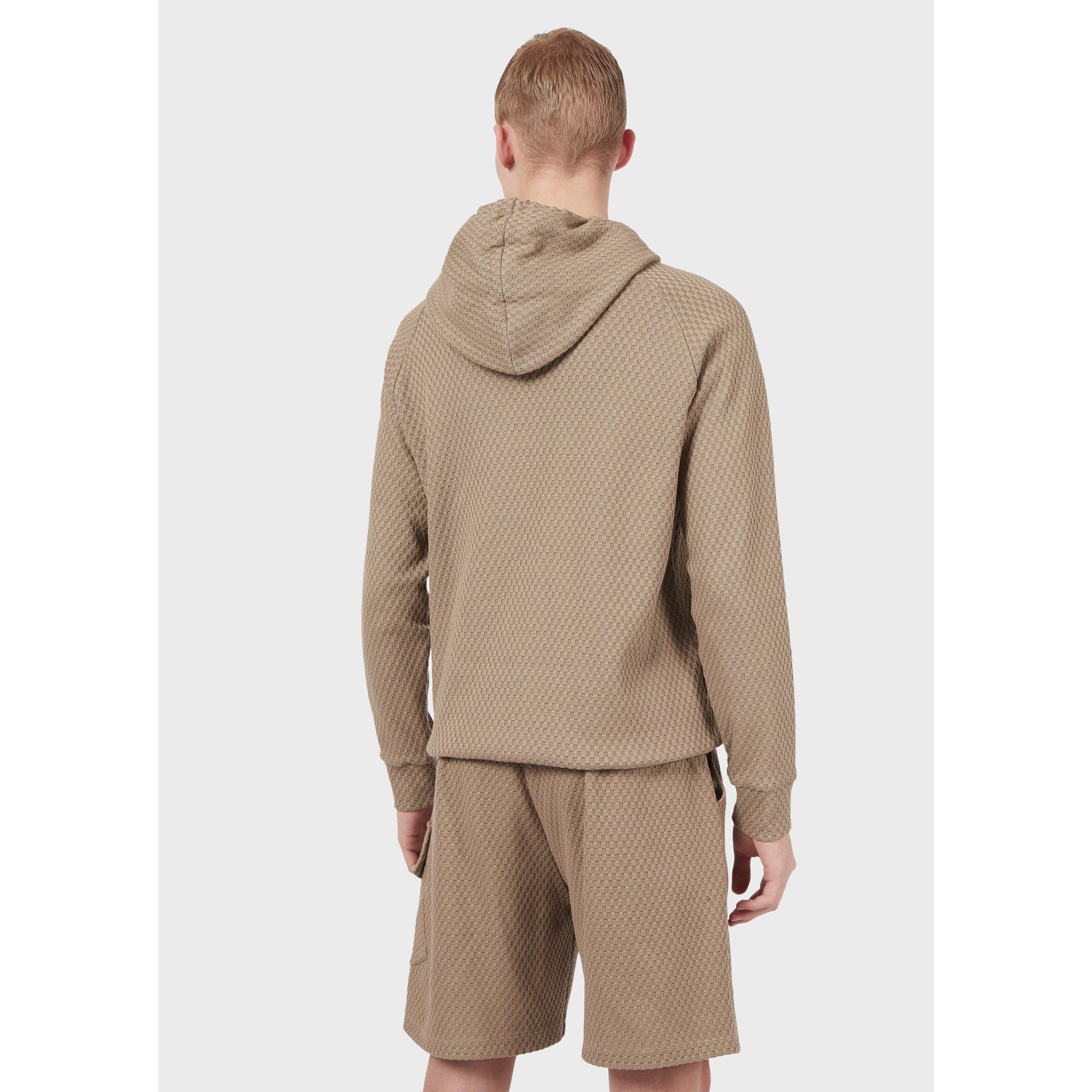 Beige 0132 - Emporio Armani - Men's Hoodie - 3