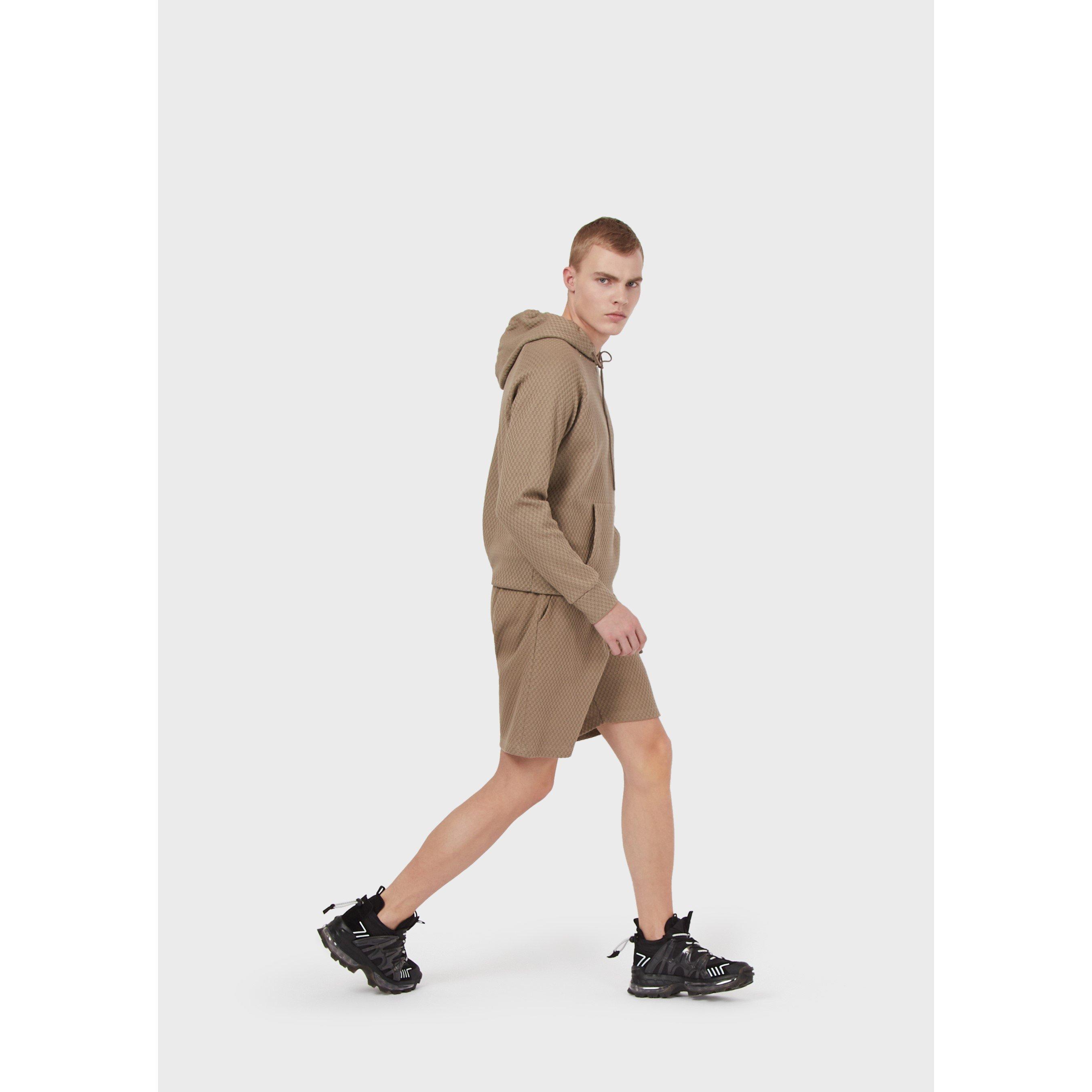 Beige 0132 - Emporio Armani - Men's Hoodie - 4