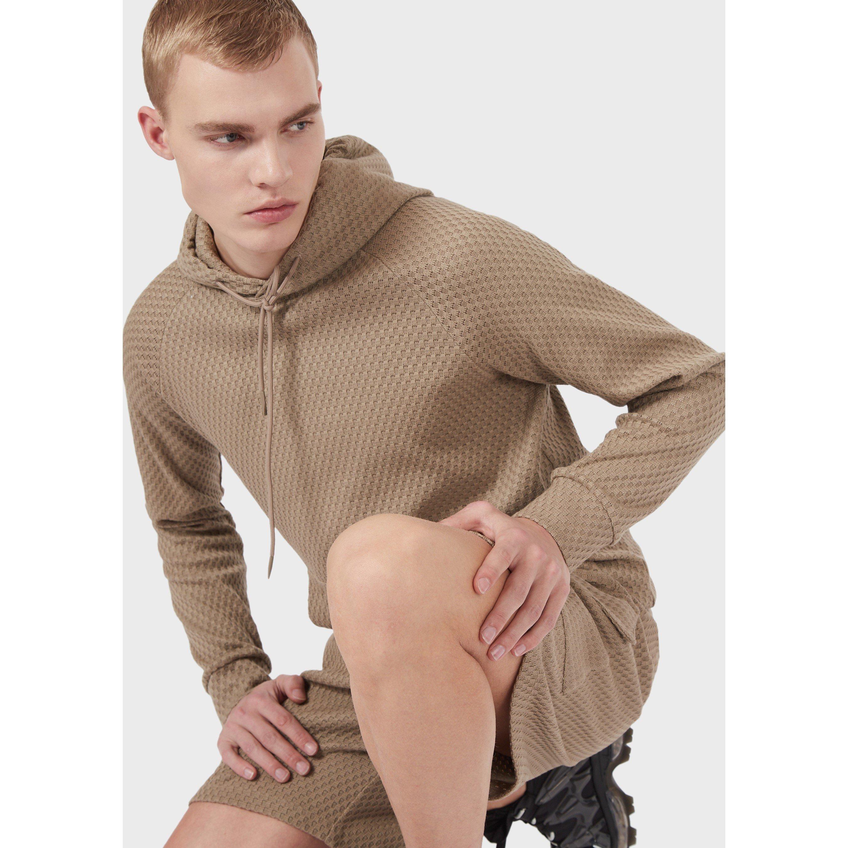 Beige 0132 - Emporio Armani - Men's Hoodie - 5