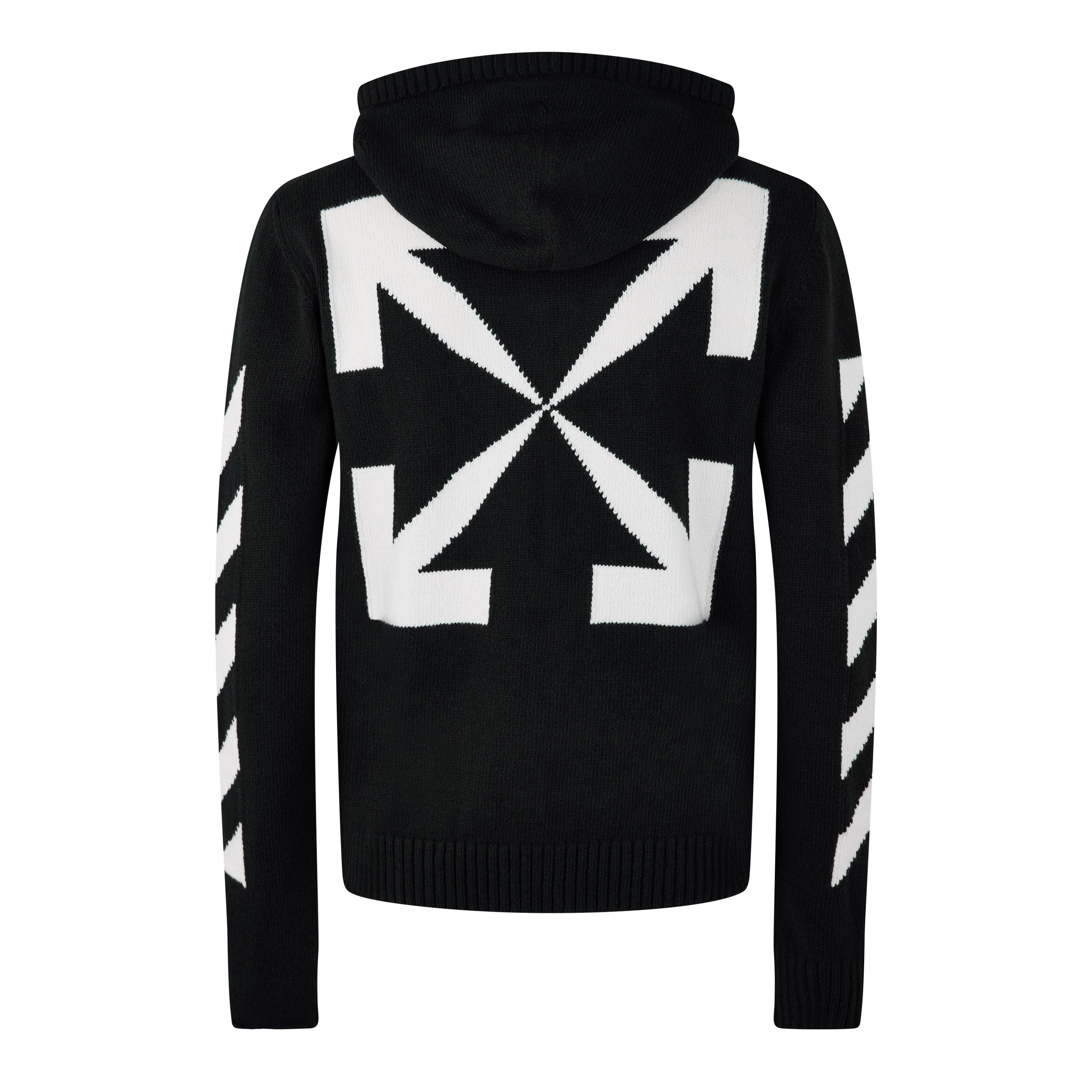 Black White - Off White - Men's Zip Hoodie - 2