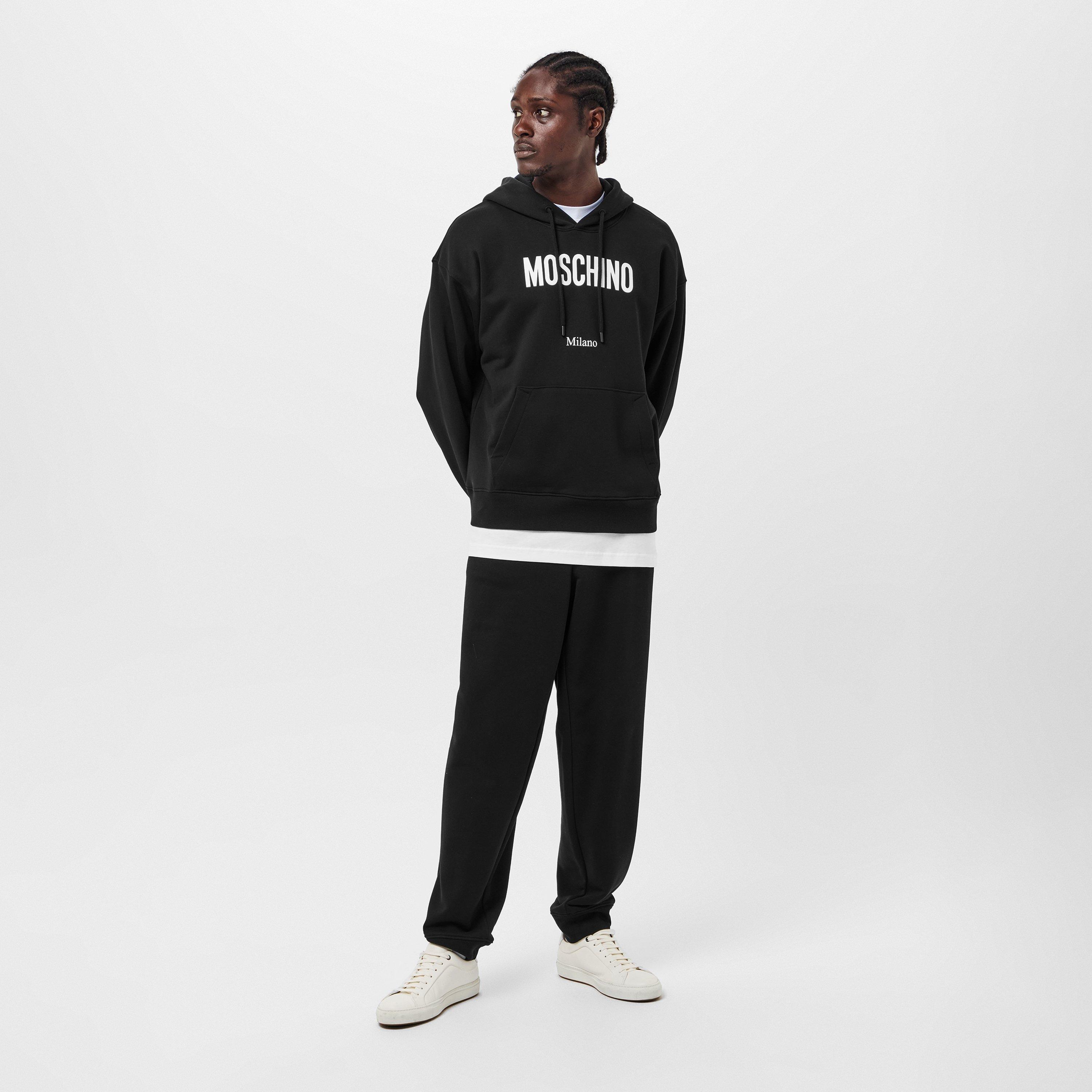 Black - Moschino - Men's Milano Hoodie - 6