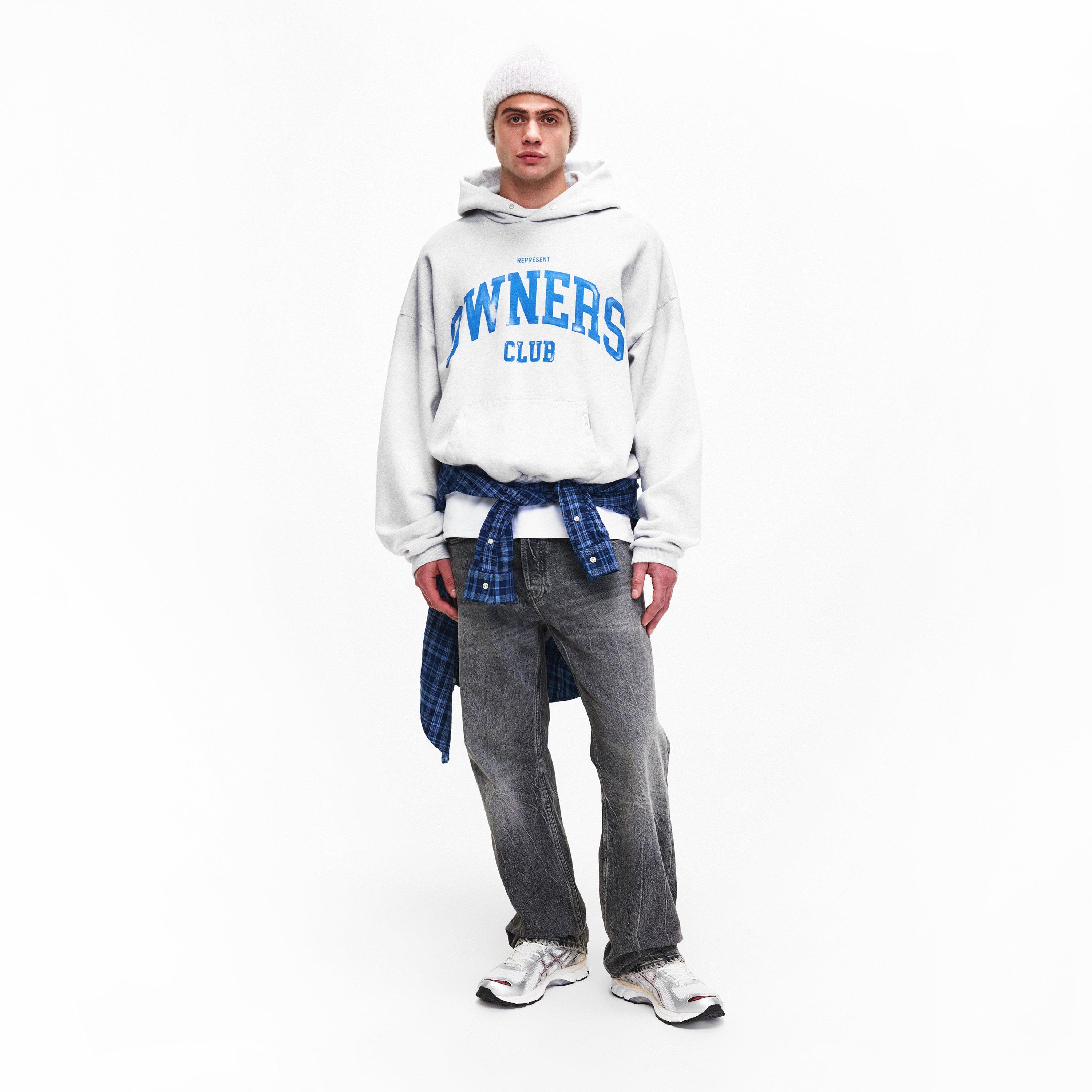 Sprayed Grey - Represent - Men's Owners Pull Over Hoodie - 6