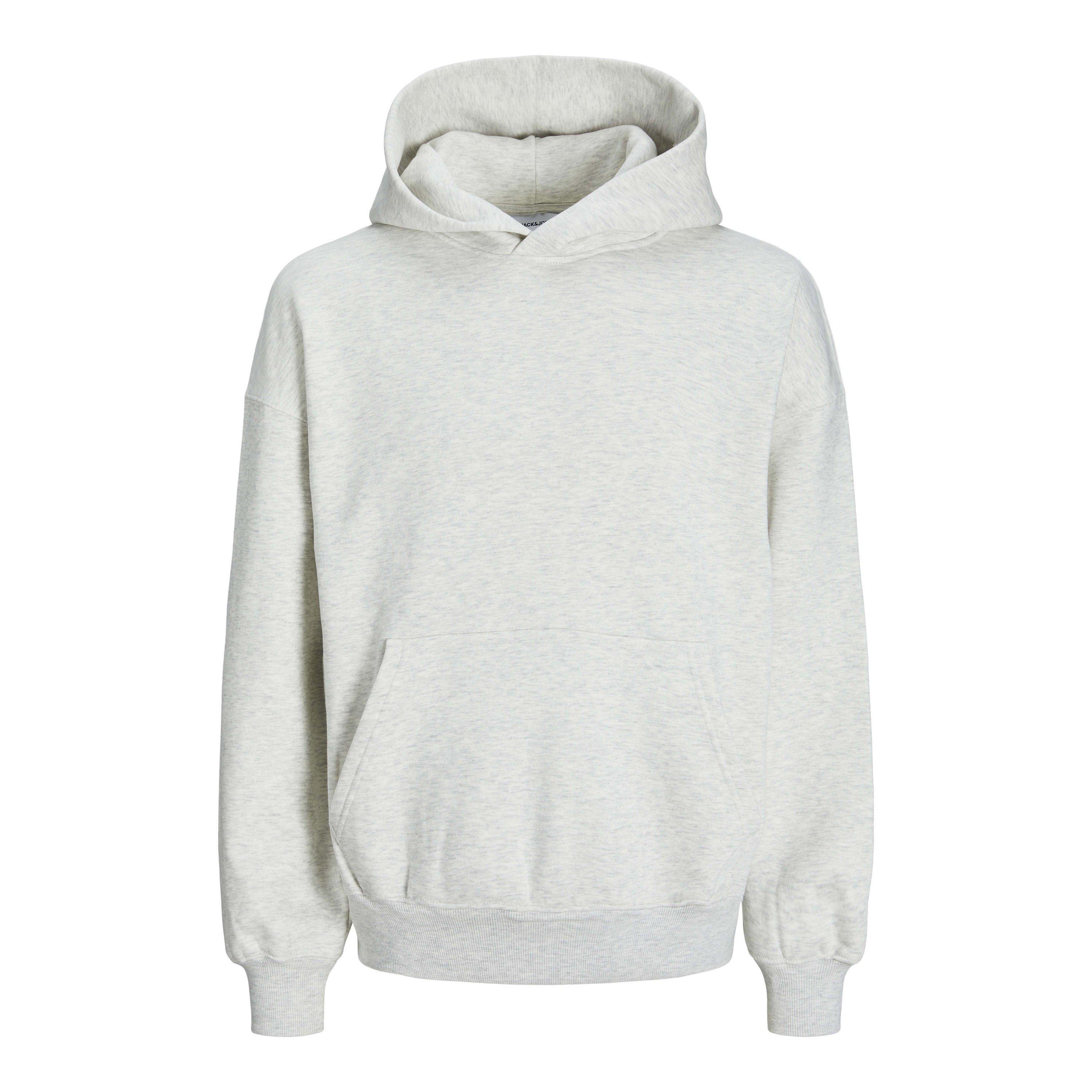 Jack And Jones Men's Urban Edge 400 Gsm Hoodie - White Melange - XL