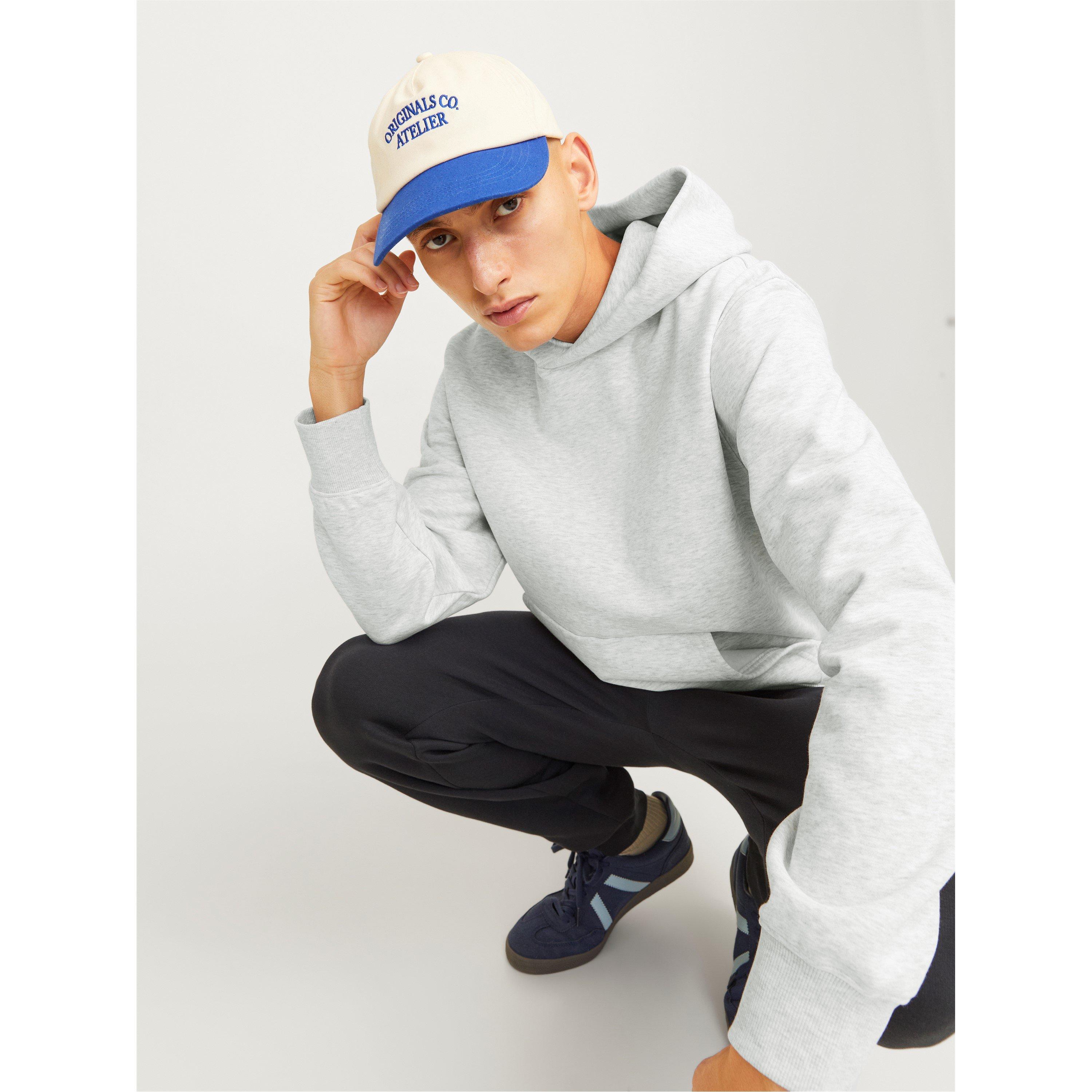 White Melange - Jack and Jones - Urban Edge 400 GSM Hoodie Mens - 4