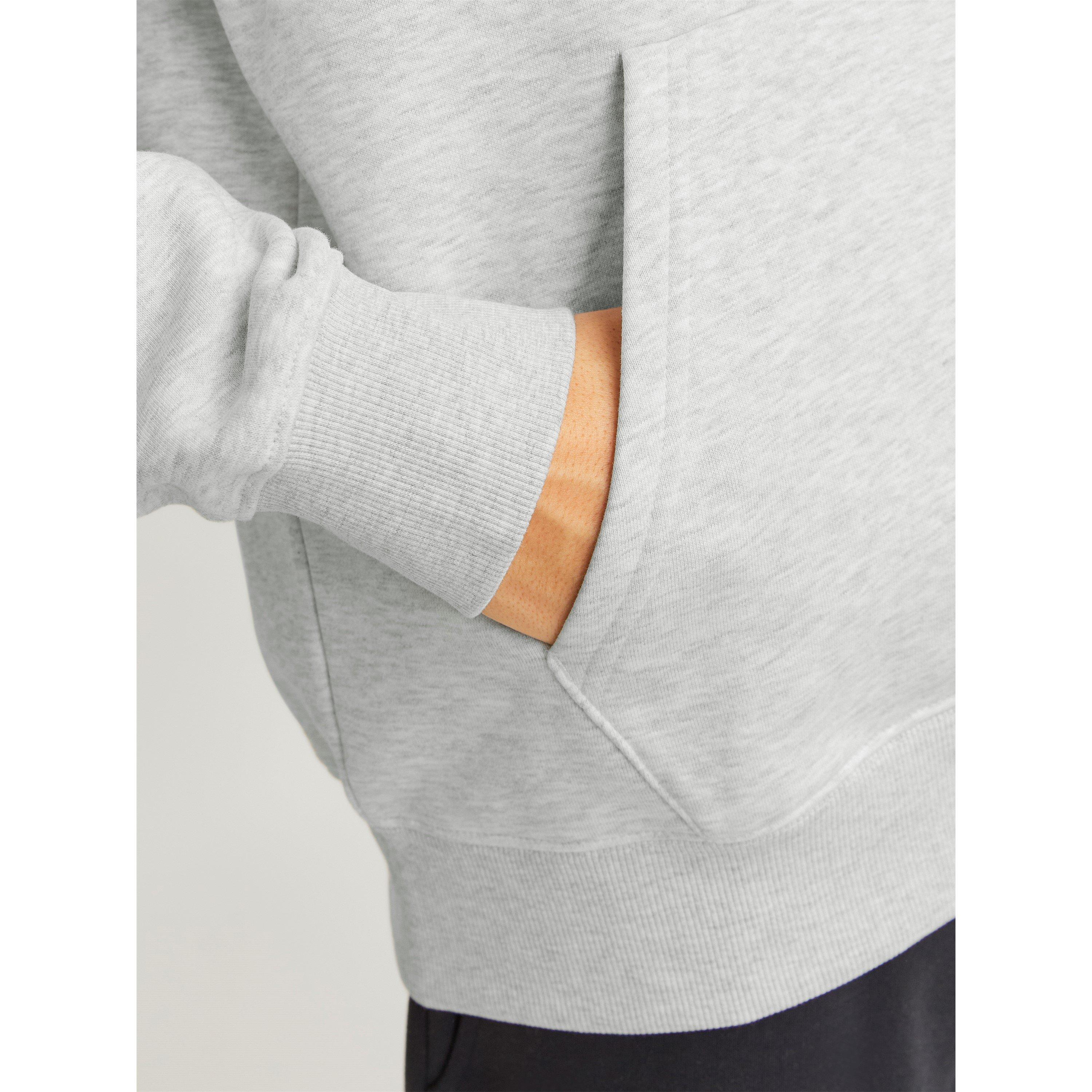 White Melange - Jack and Jones - Urban Edge 400 GSM Hoodie Mens - 5