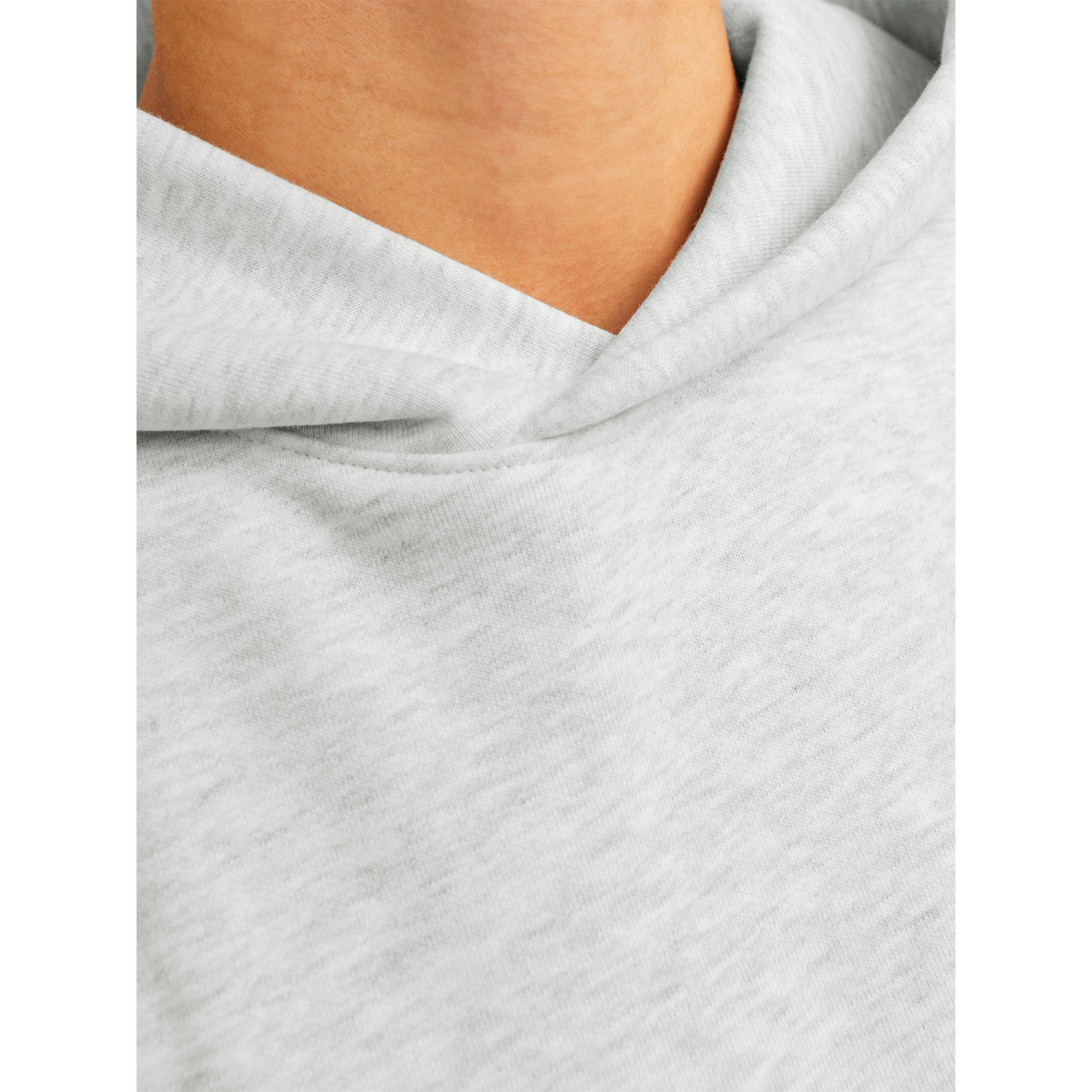 White Melange - Jack and Jones - Urban Edge 400 GSM Hoodie Mens - 6