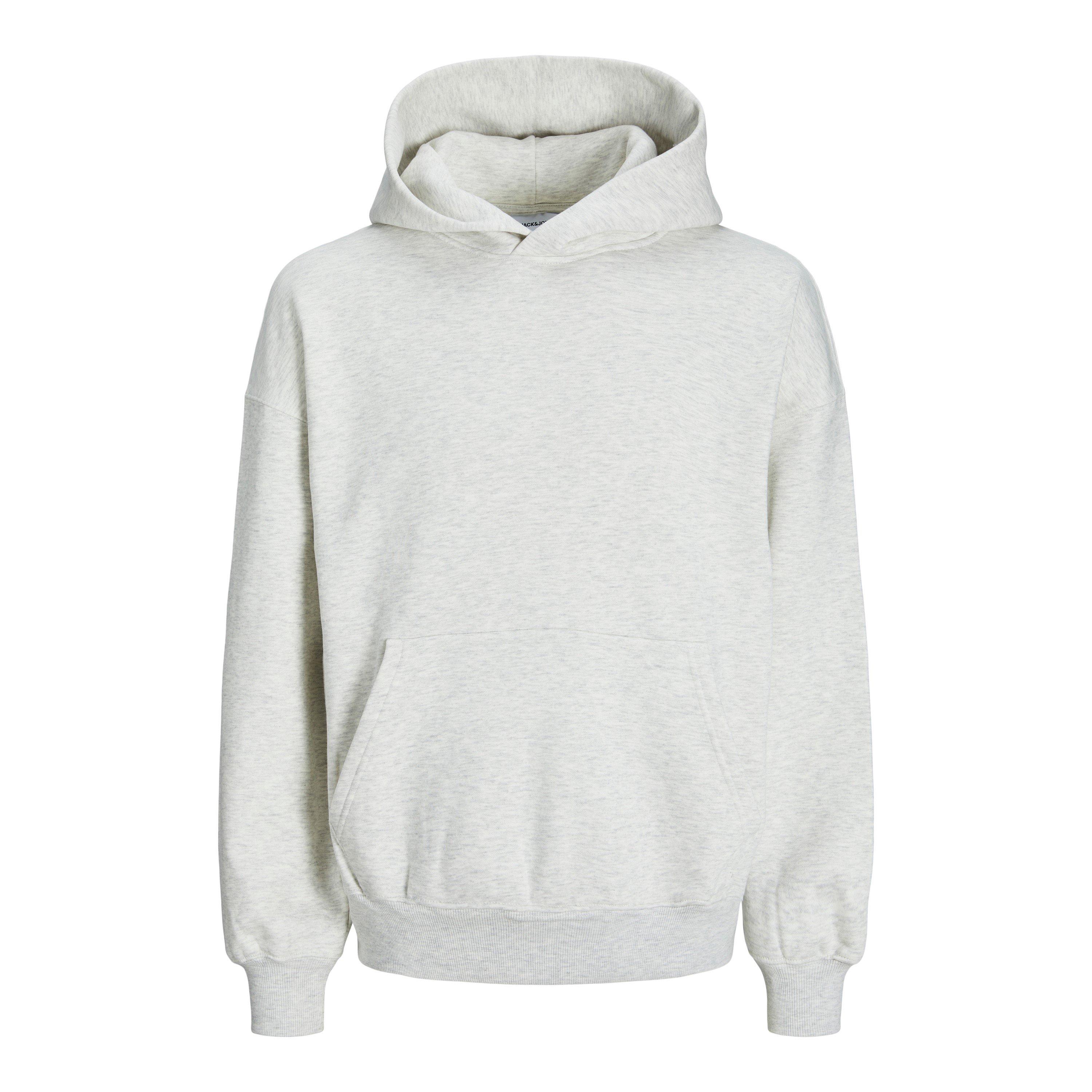 White Melange - Jack and Jones - Urban Edge 400 GSM Hoodie Mens - 7