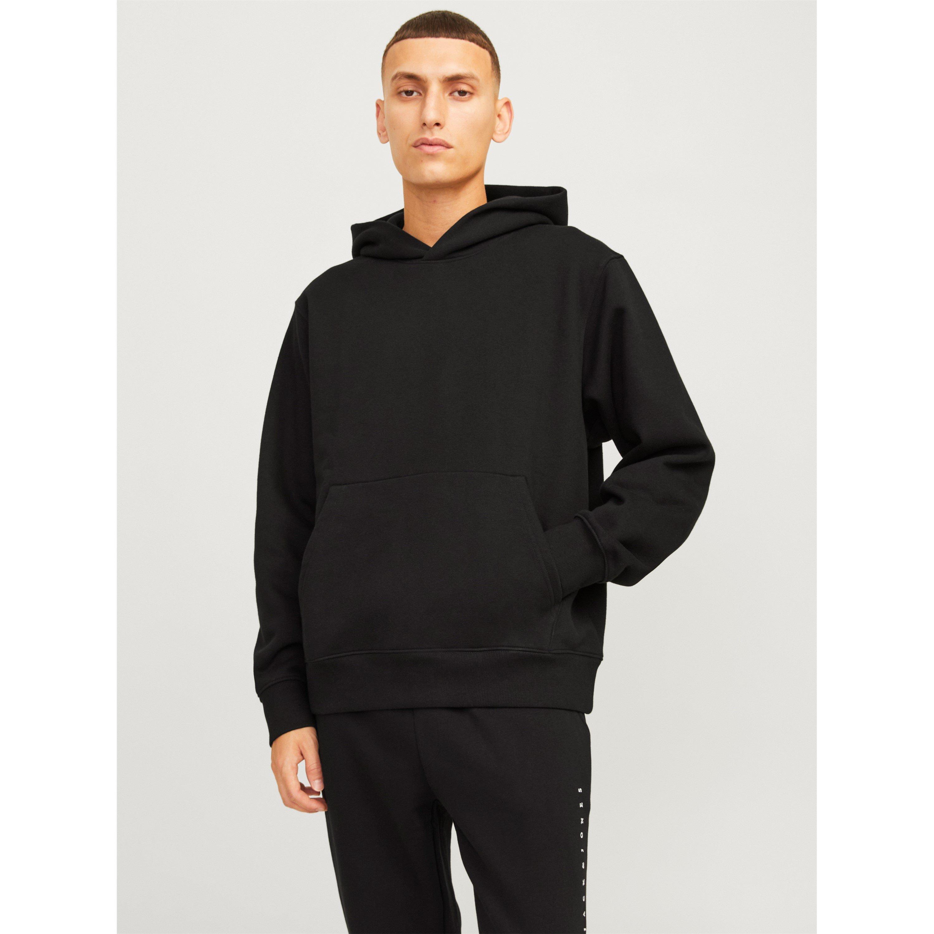Jack And Jones Men's Urban Edge 400 Gsm Hoodie - Black - S