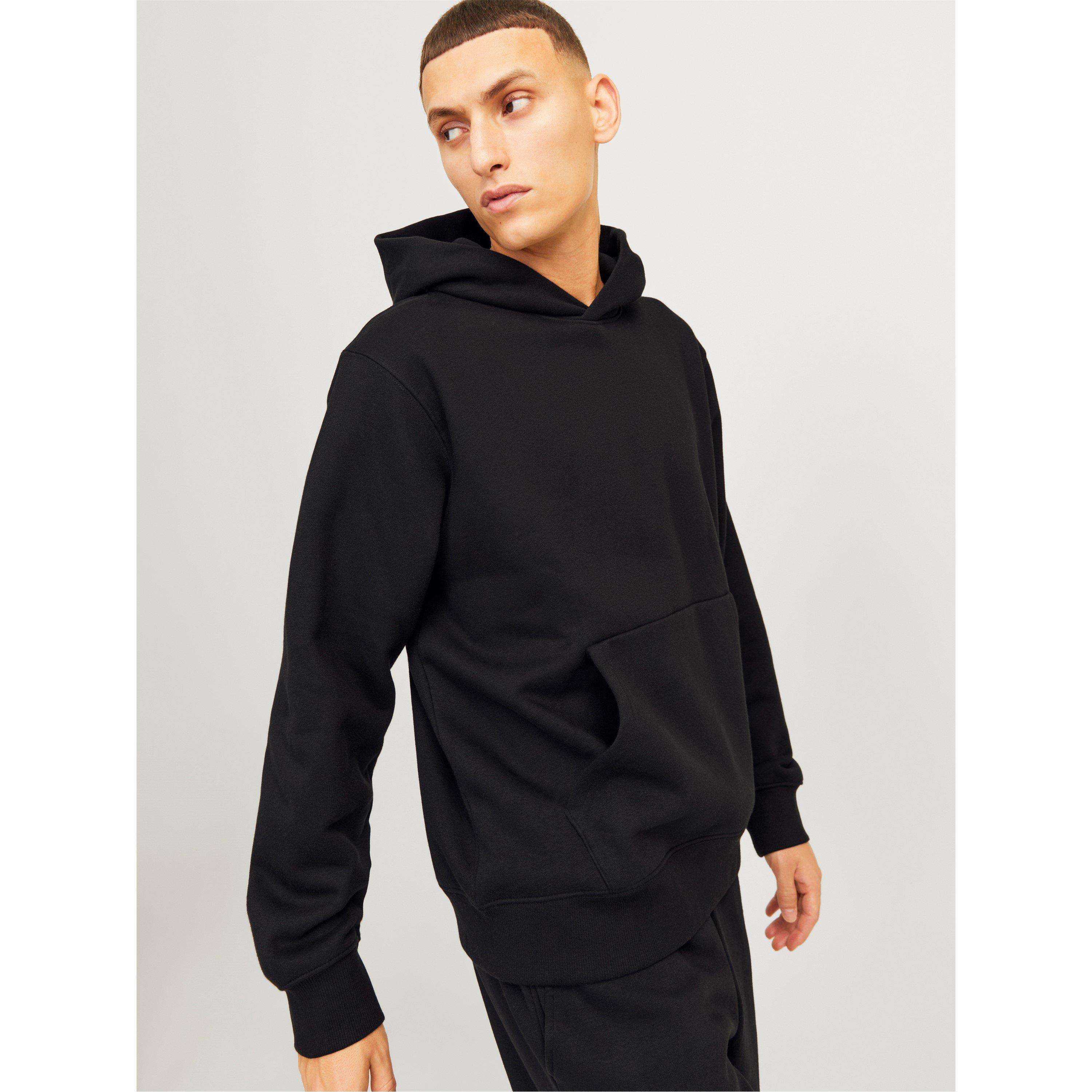 Black - Jack and Jones - Urban Edge 400 GSM Hoodie Mens - 2