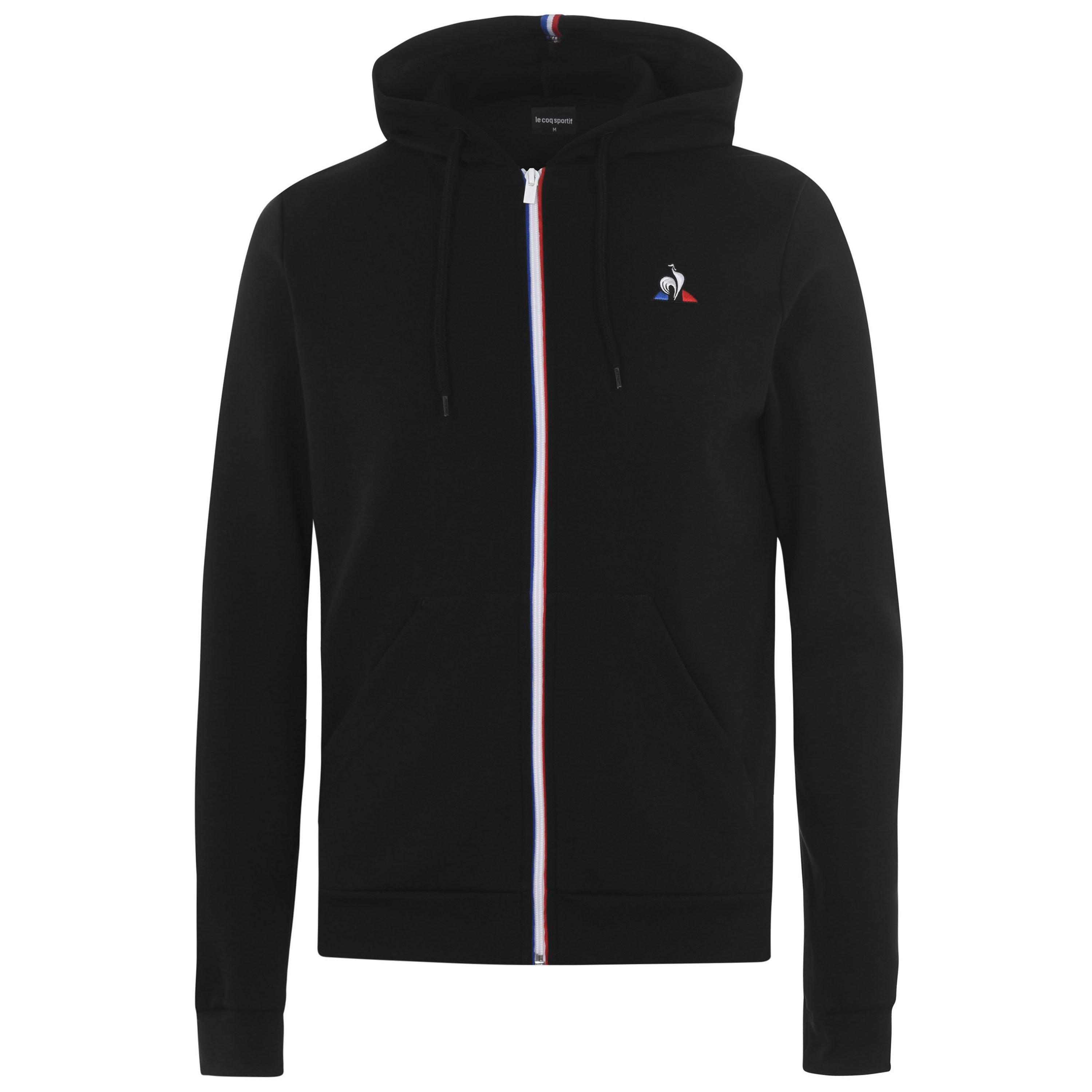 Zwart - Le Coq Sportif - Essential Full Zip Hoodie - 1