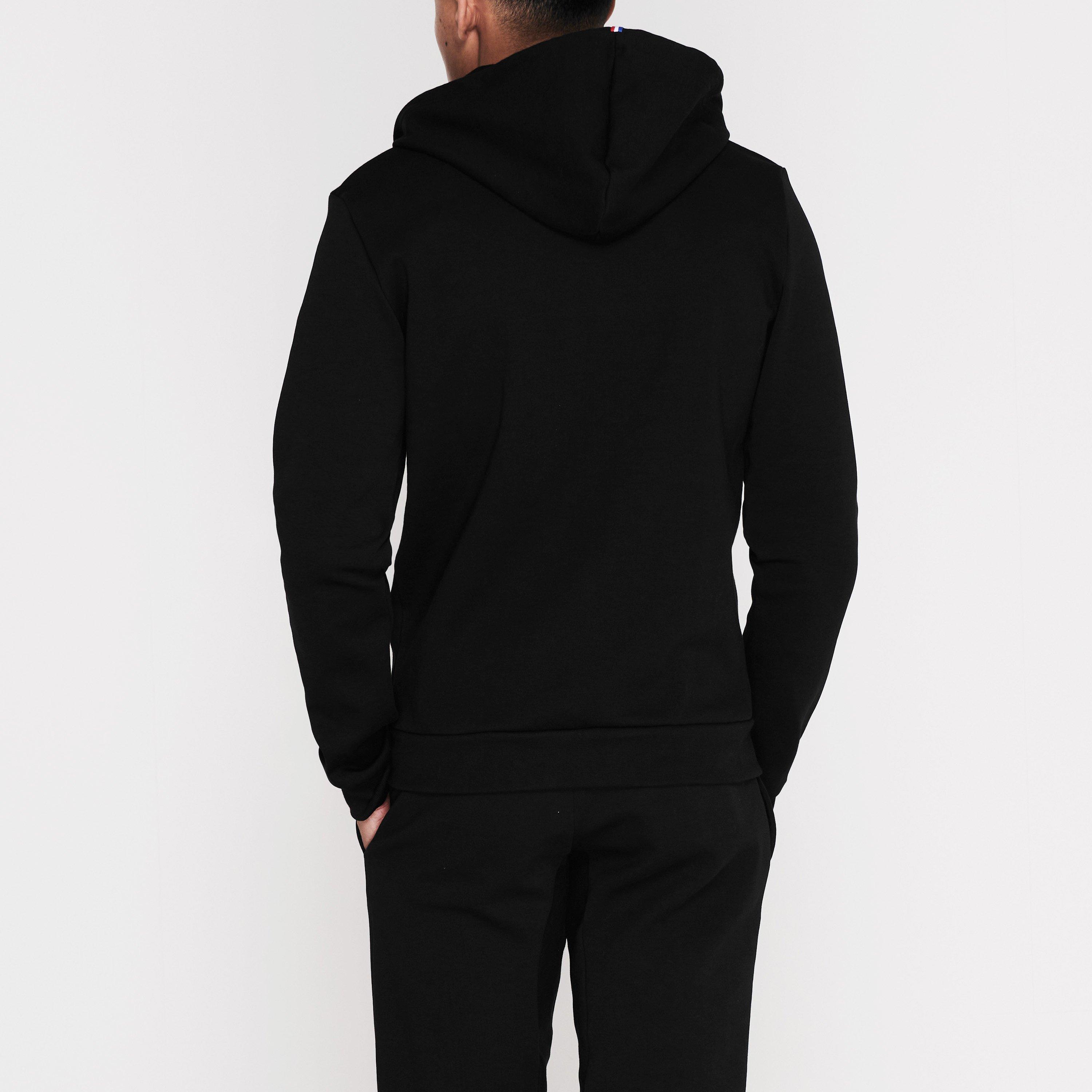 Zwart - Le Coq Sportif - Essential Full Zip Hoodie - 3