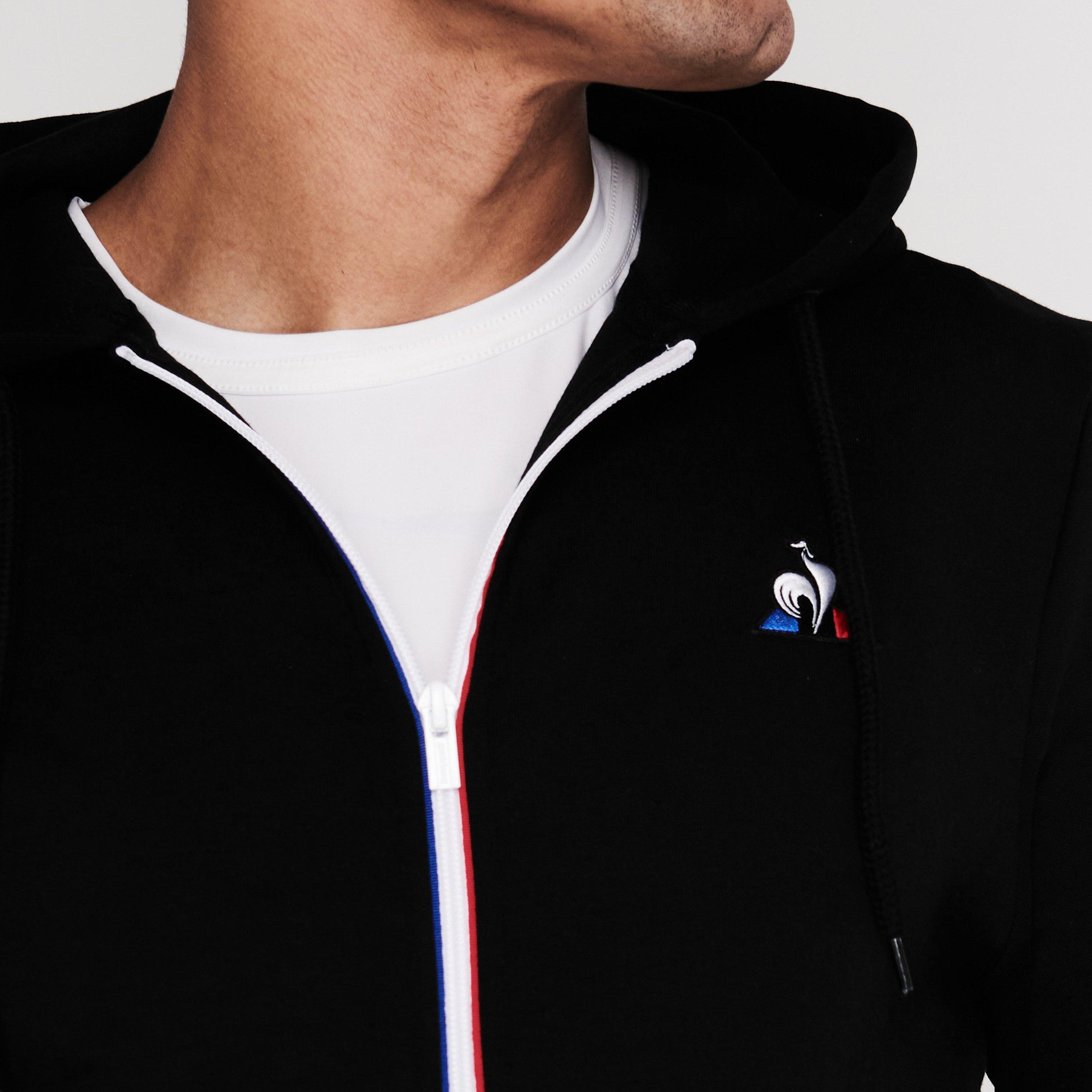 Zwart - Le Coq Sportif - Essential Full Zip Hoodie - 5