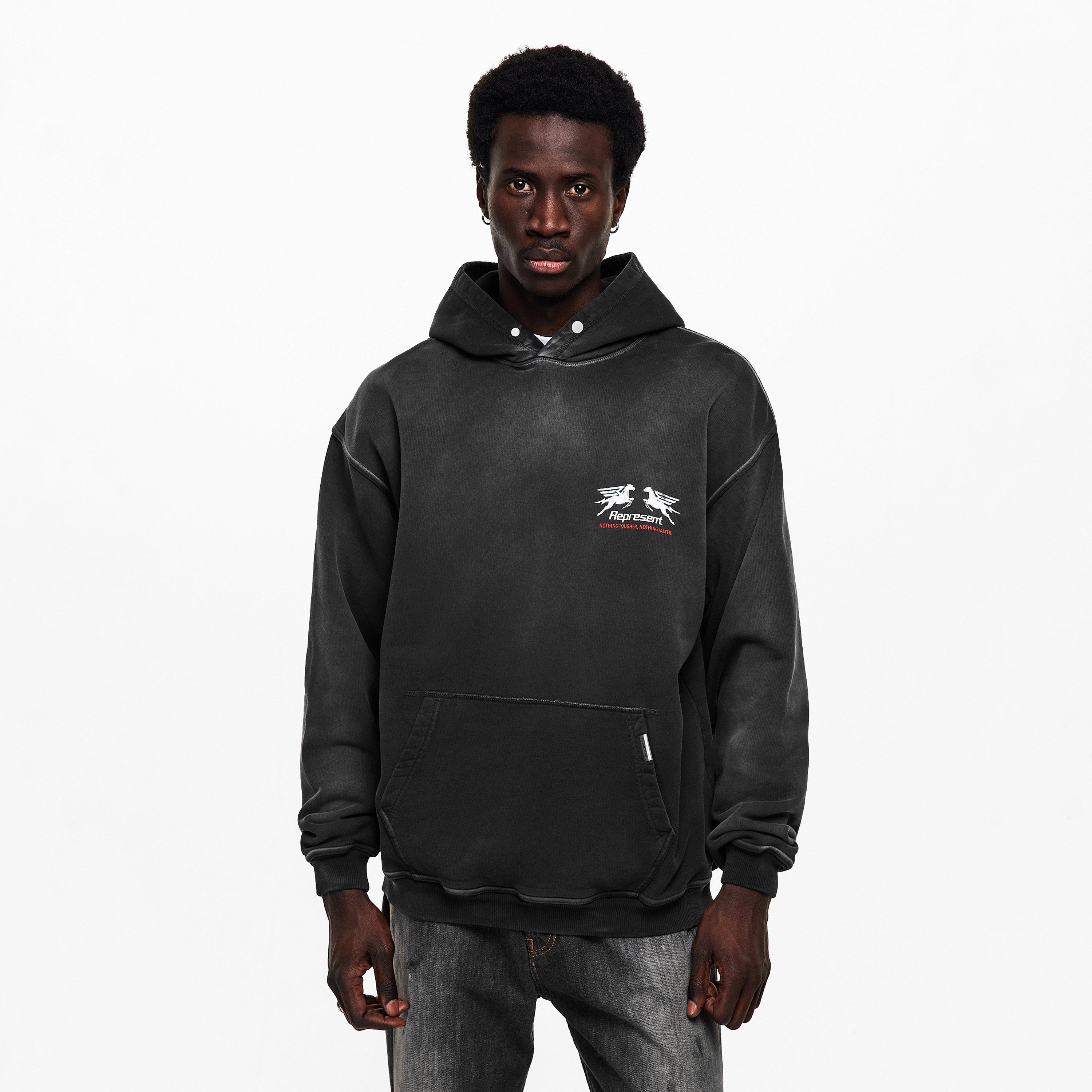 Stained Black - Represent - Men's Overhead Hoodie - 3
