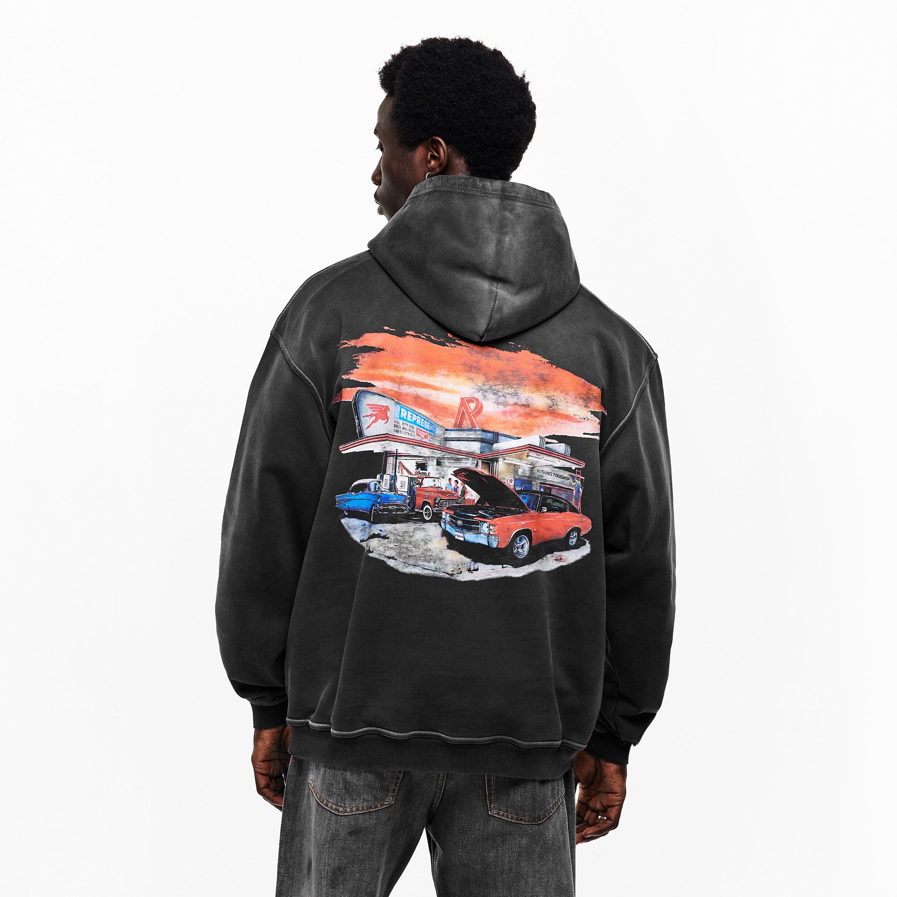 Stained Black - Represent - Men's Overhead Hoodie - 4