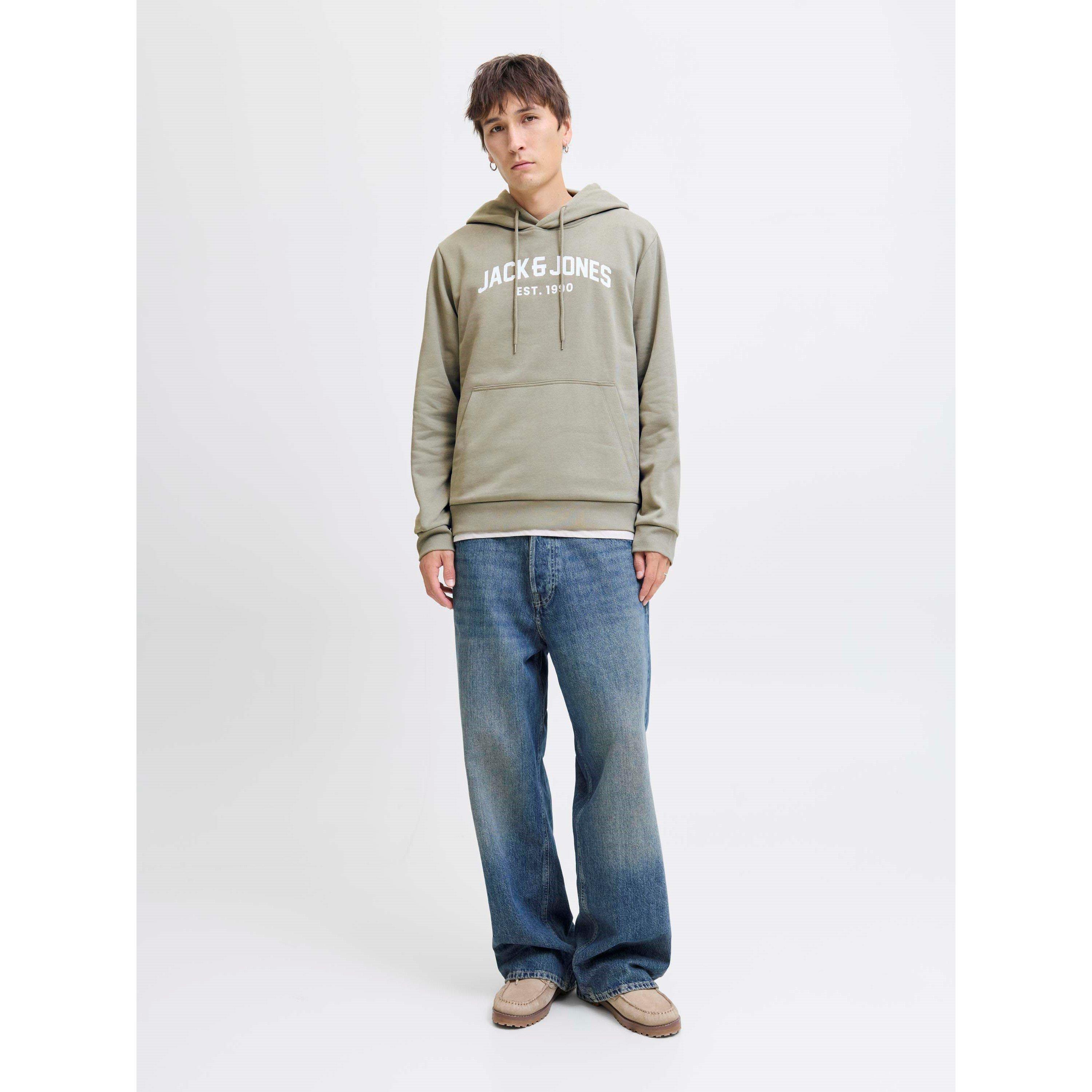 Titan/Vetiver - Jack and Jones - Arched Logo Pack Pull Over Hoodie - 7