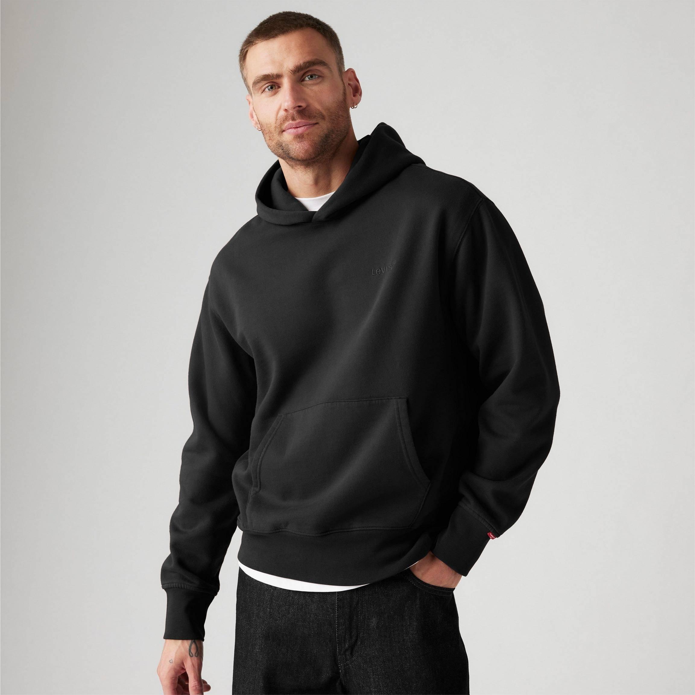 Black - Levis - Men's Authentic Black Hoodie - 2