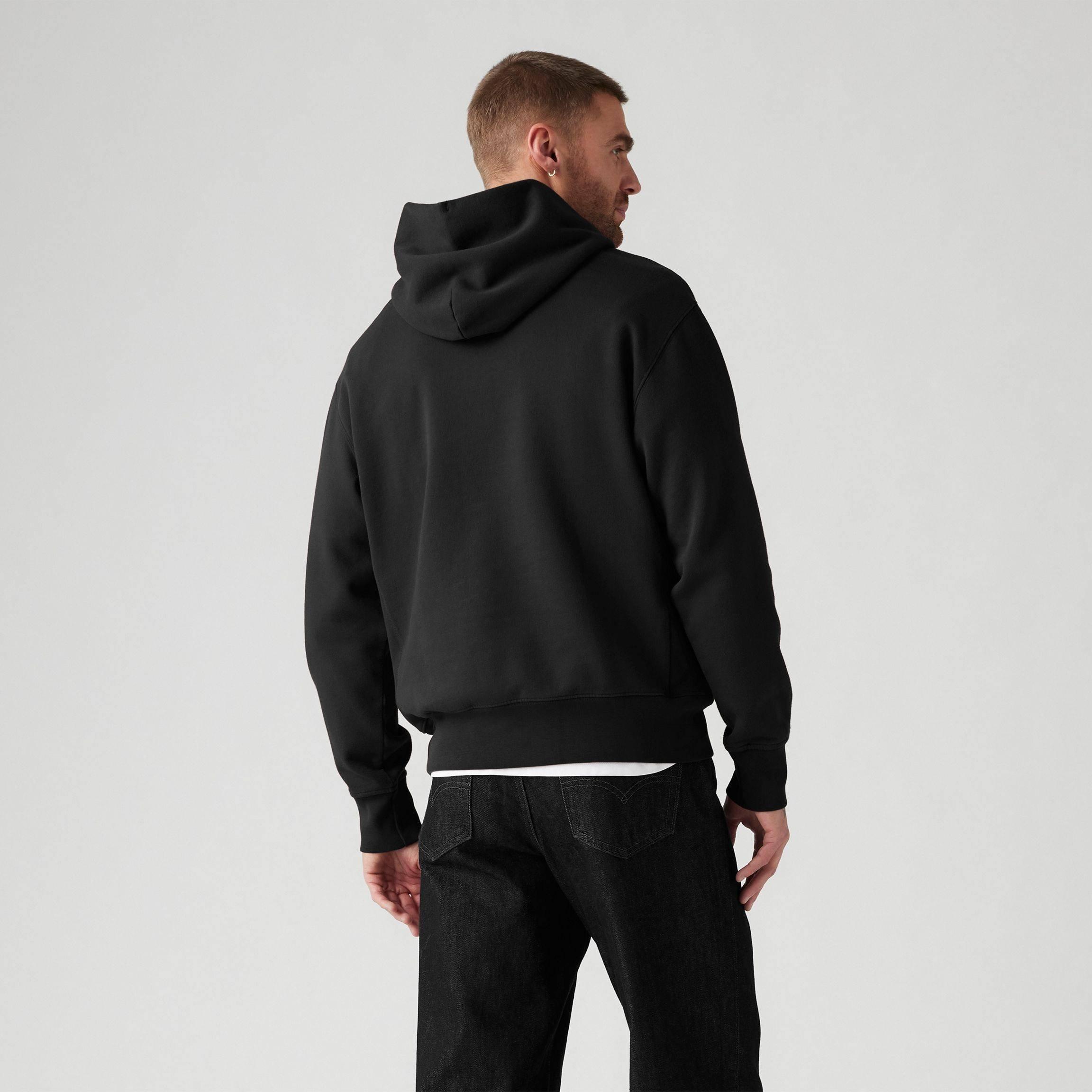 Black - Levis - Men's Authentic Black Hoodie - 4