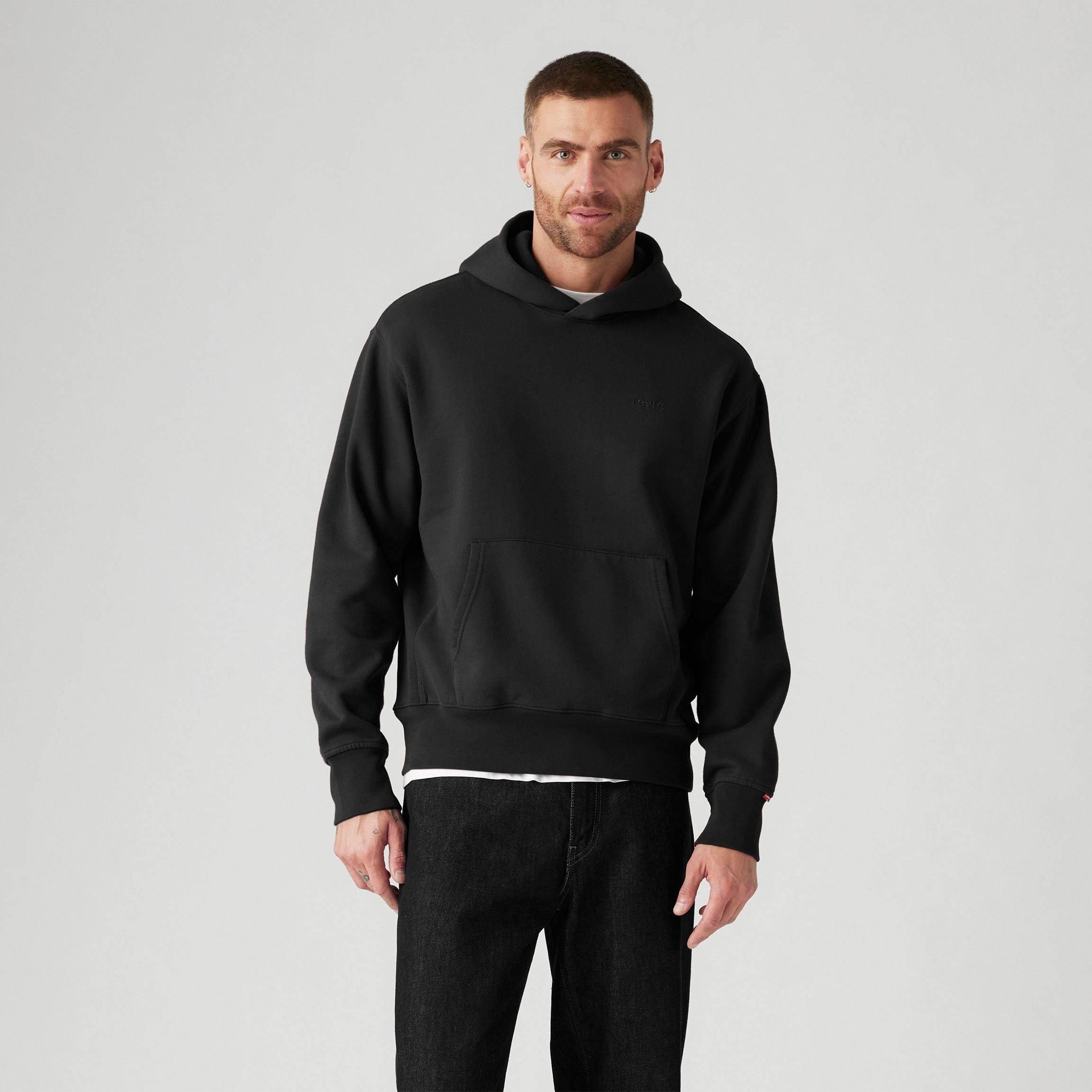 Noir - Levis - Men's Authentic Pull Over Hoodie - 5