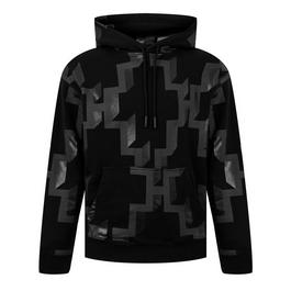 Marcelo Burlon Geometric Print Cotton Hoodie