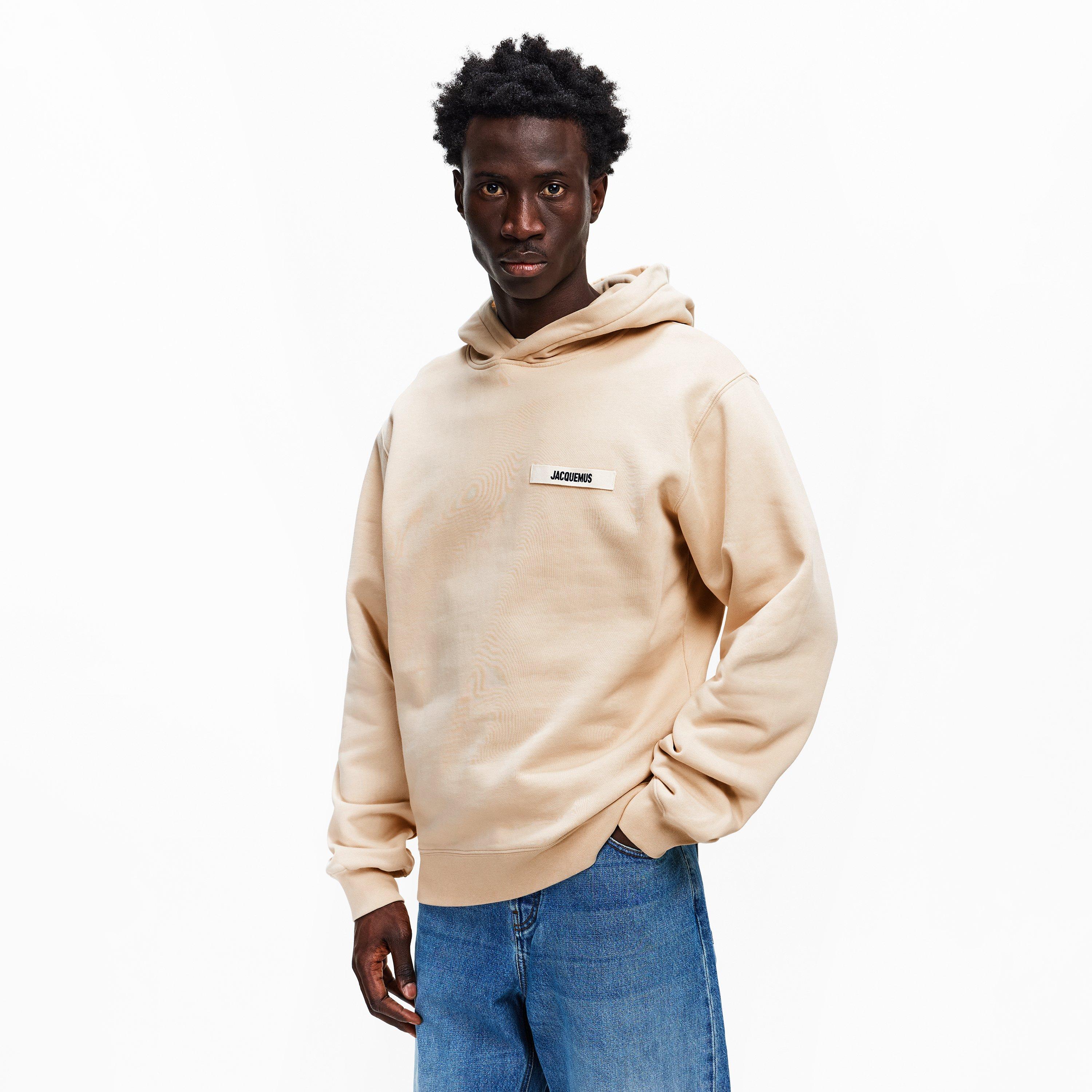 Beige - Jacquemus - Men's Jacquard Le Gros Pull Over Hoodie - 3