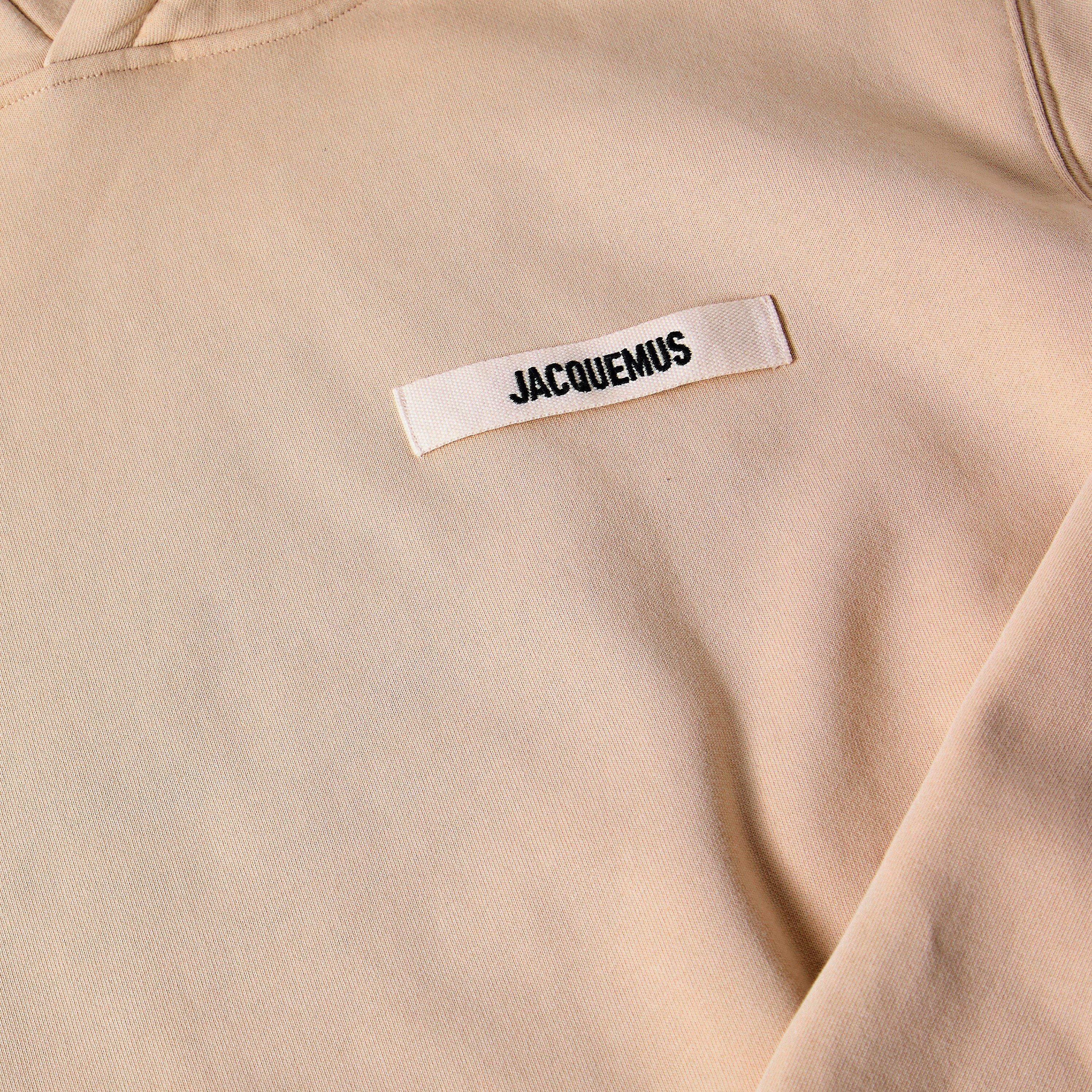 Beige - Jacquemus - Men's Jacquard Le Gros Pull Over Hoodie - 5