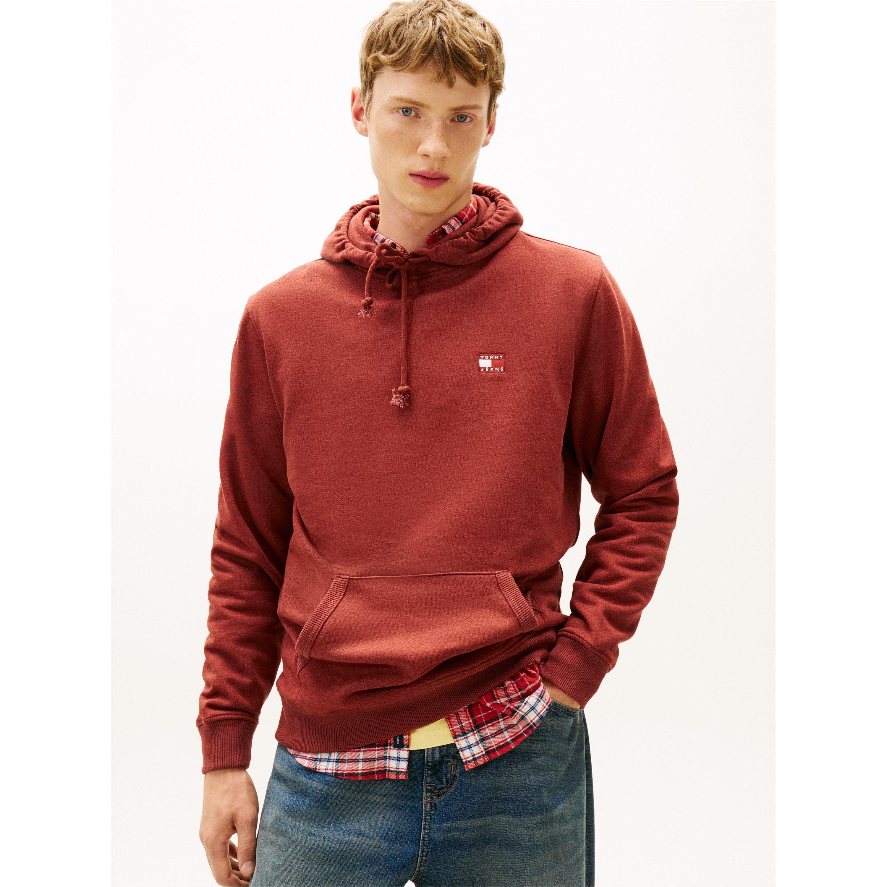 Terracotta Hthr - Tommy Jeans - XS Badge Hoodie - 2
