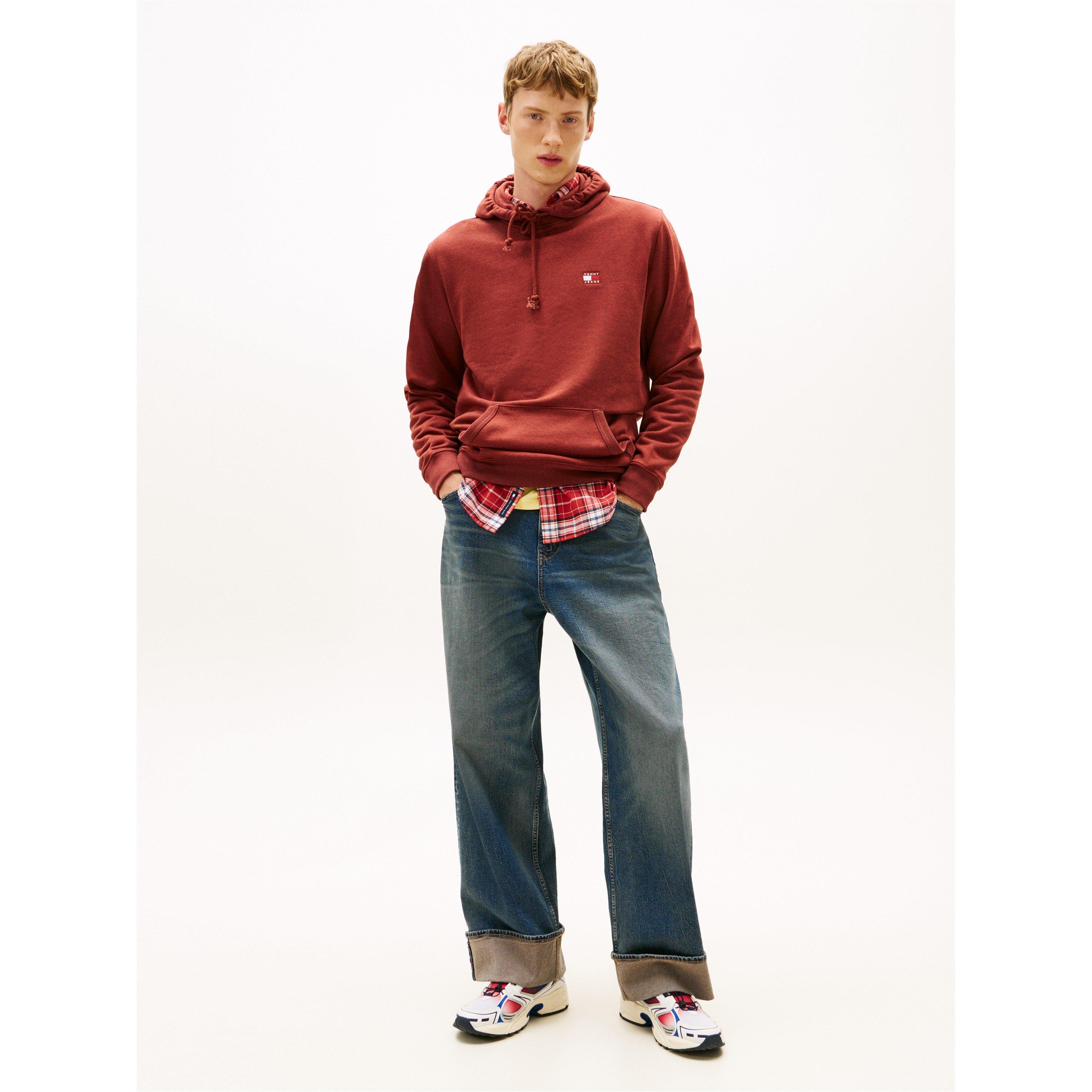 Terracotta Hthr - Tommy Jeans - XS Badge Hoodie - 4