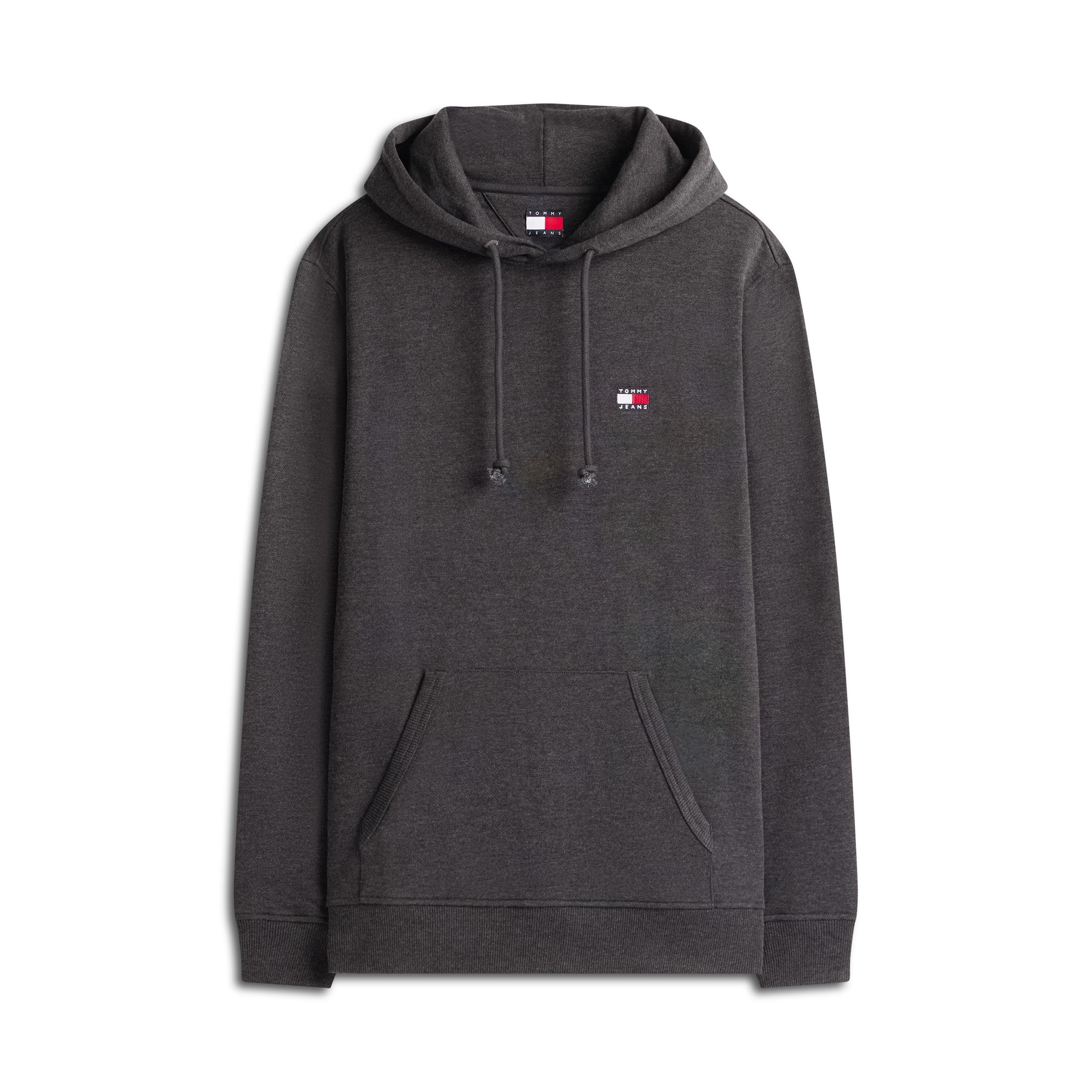 Tommy Jeans Men's Xs Badge Hoodie - Black Htr - 2XL