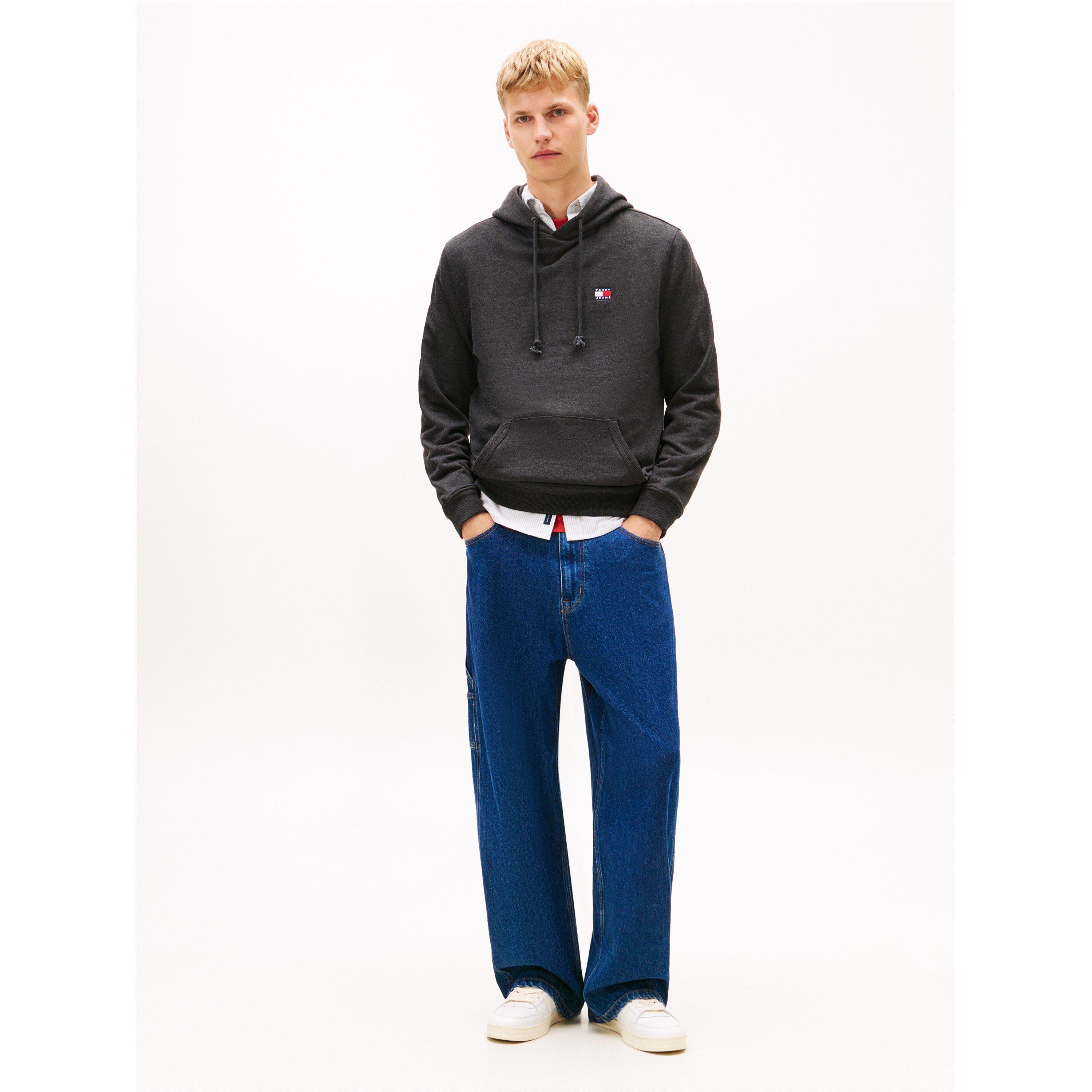 Black Htr - Tommy Jeans - XS Badge Hoodie - 4