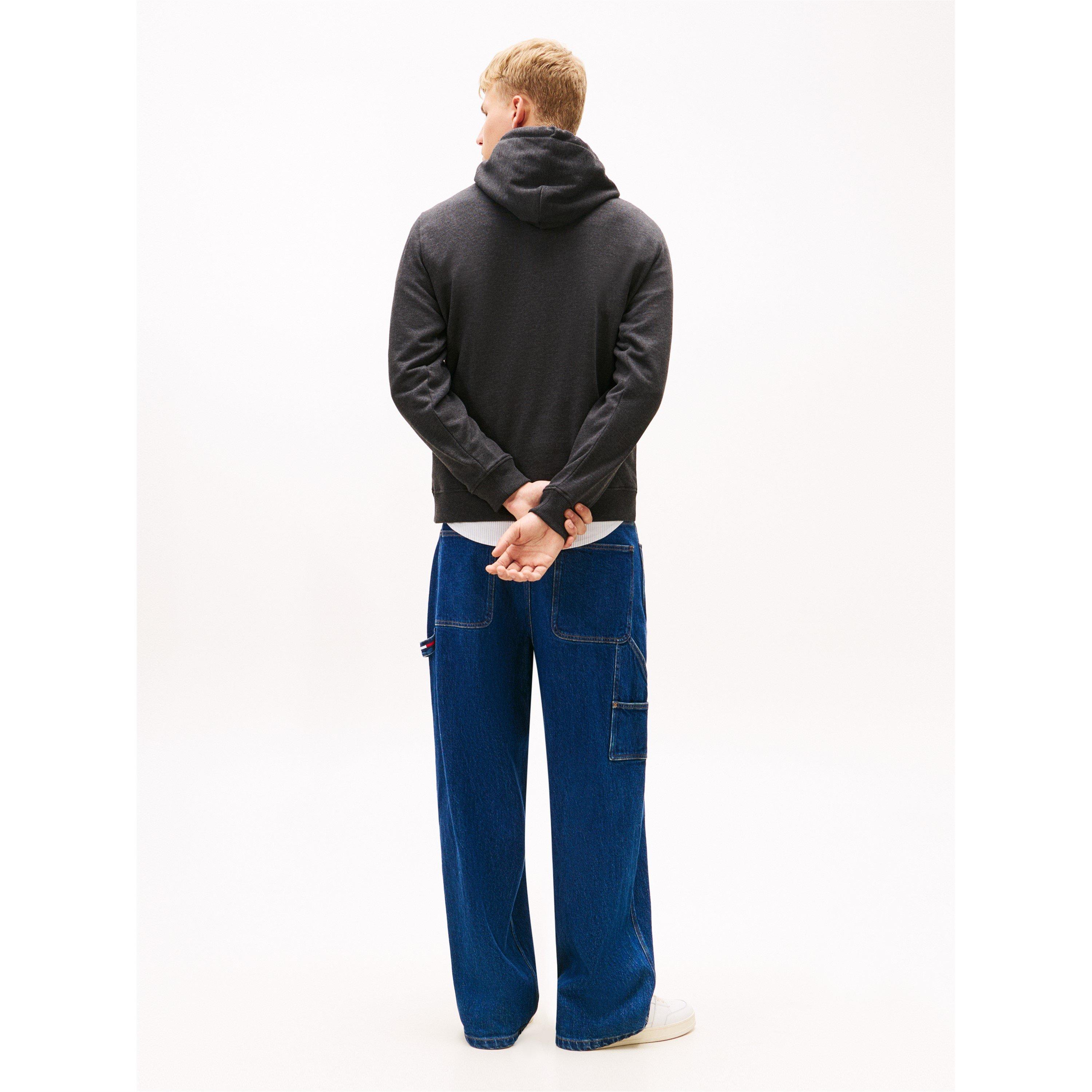Black Htr - Tommy Jeans - XS Badge Hoodie - 5