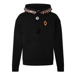 Marcelo Burlon Fringed-Trim Hoodie