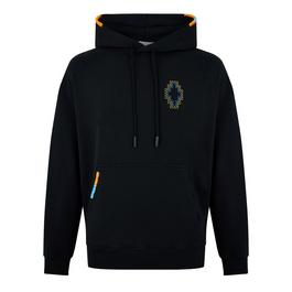 Marcelo Burlon Cross Embroidered Drawstring Hoodie