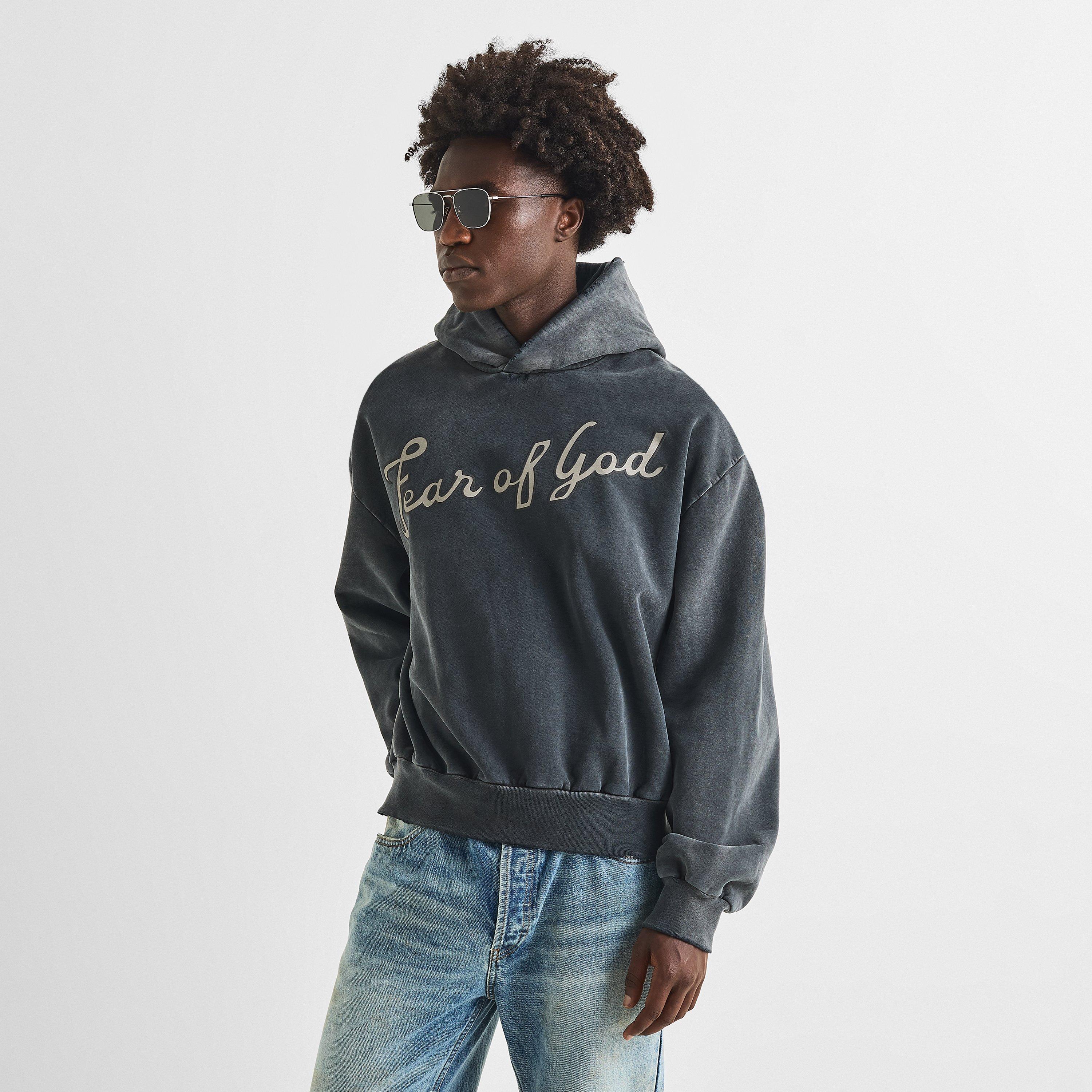 Faded Black - Fear Of God - Men's Overhead Hoodie - 3